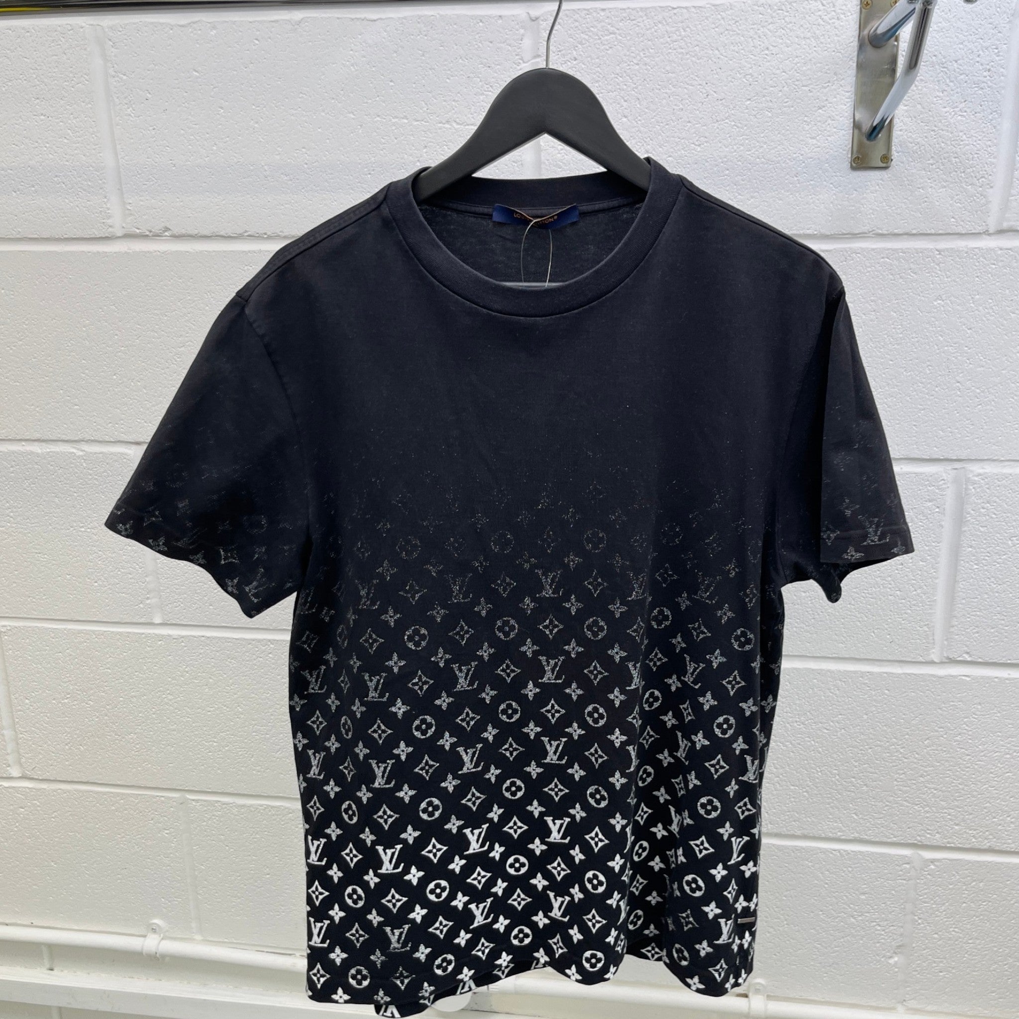 Men's Monogram Gradient T-Shirt Black Size M