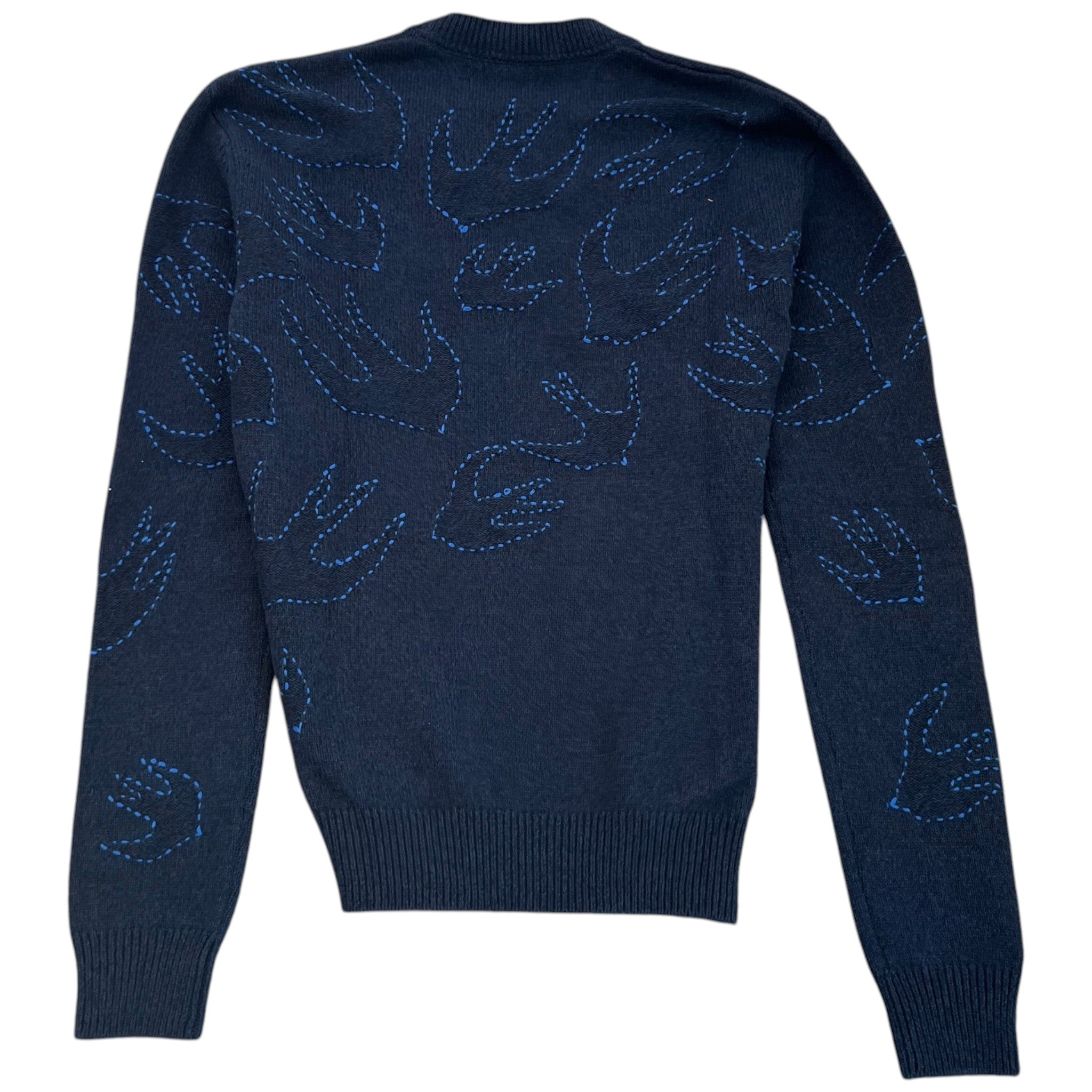 Men's Embroidered Logo Jumper Navy Size XXS