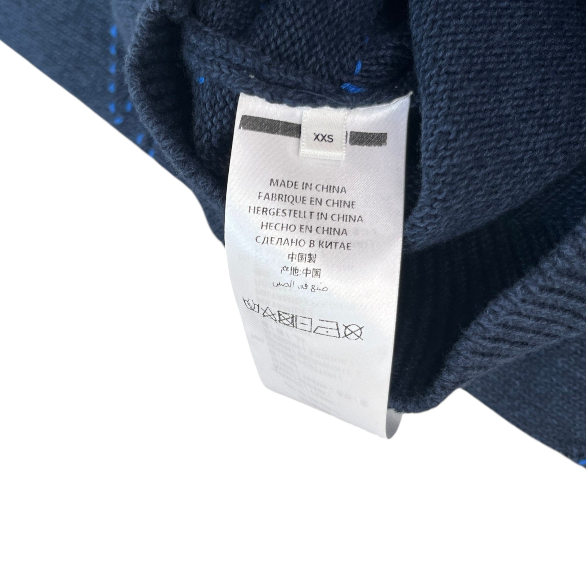 Men's Embroidered Logo Jumper Navy Size XXS
