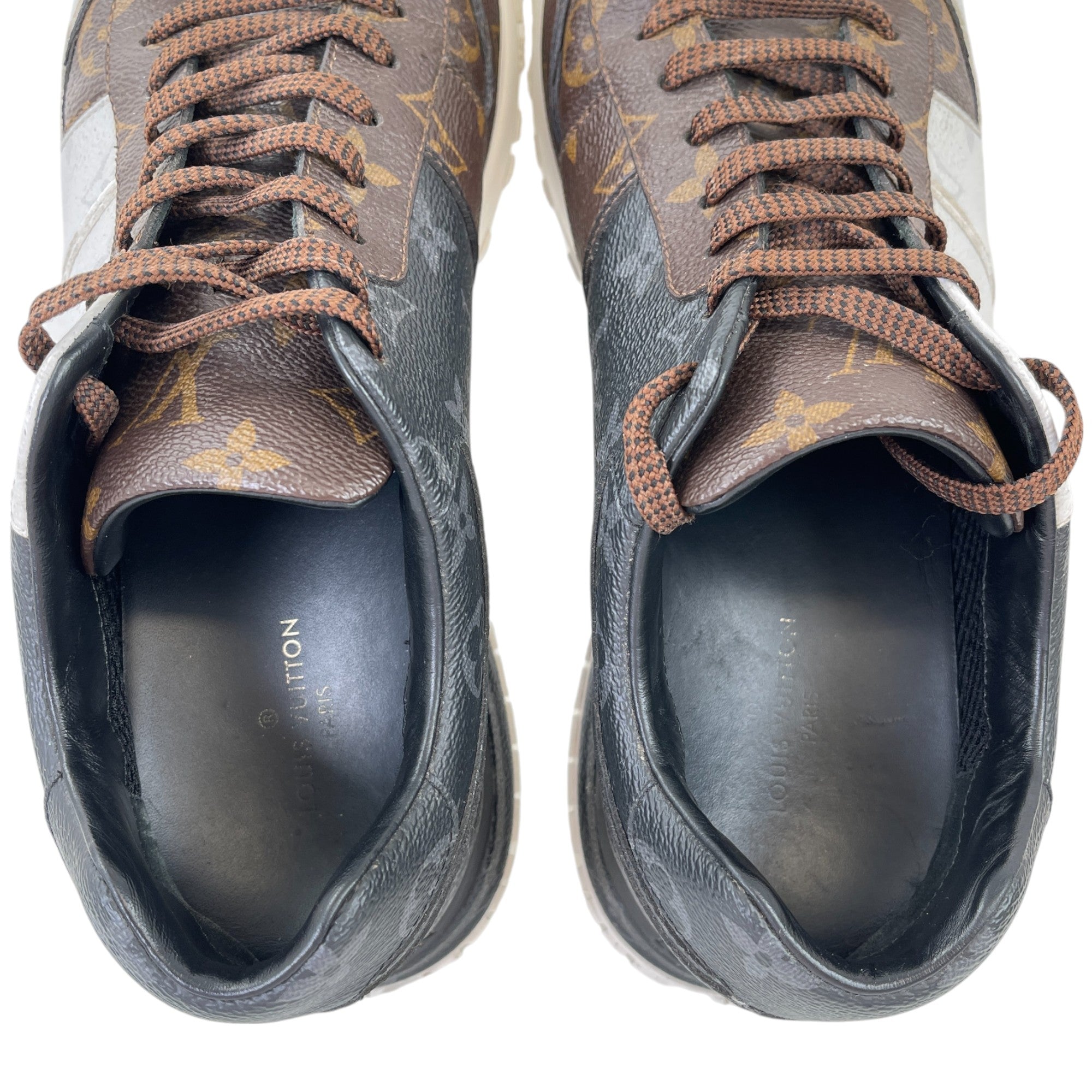 Men's Triple Monogram Run Away Low Trainers Brown Size EU 42.5 / UK 8.5