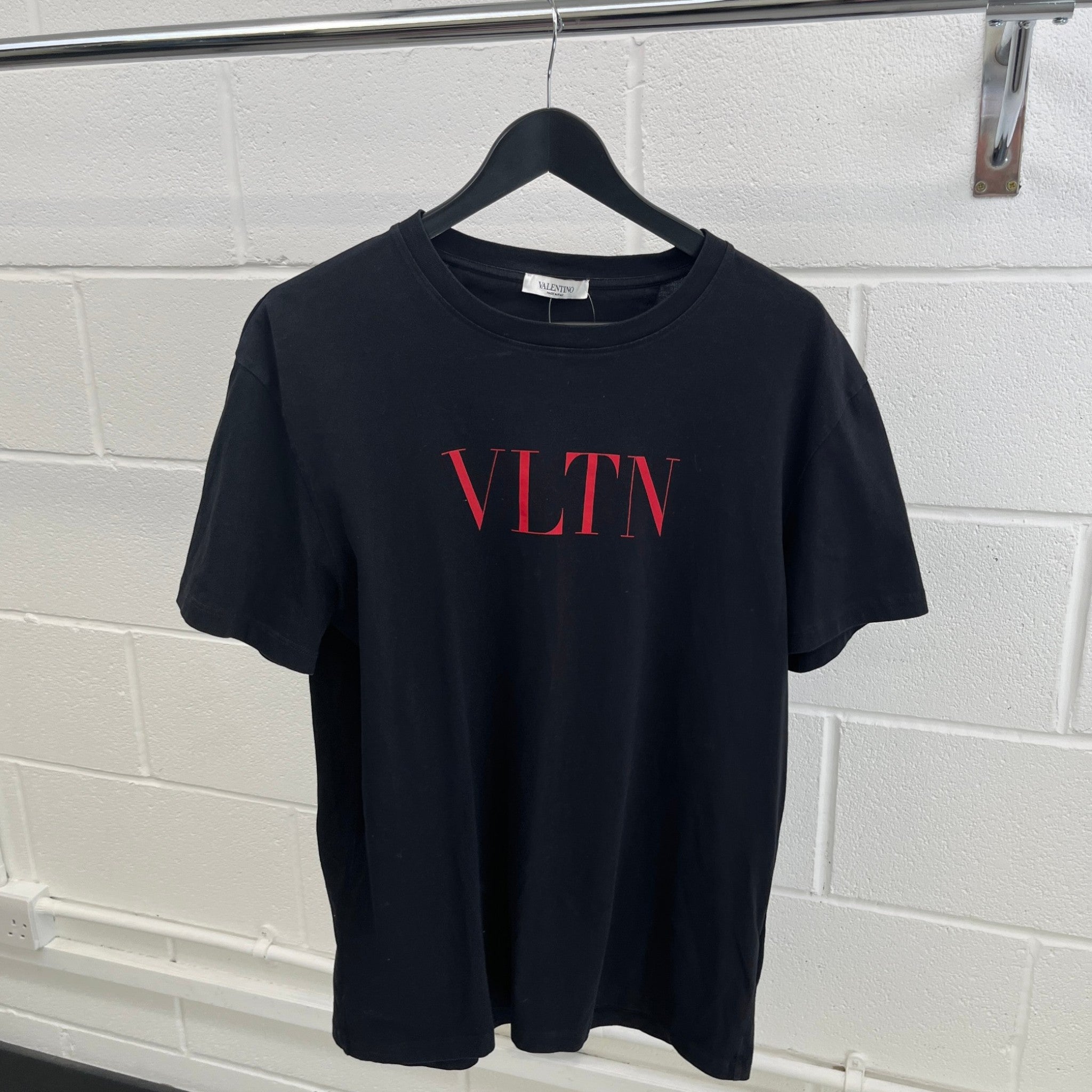 Men's Logo Print T-Shirt Black Size L