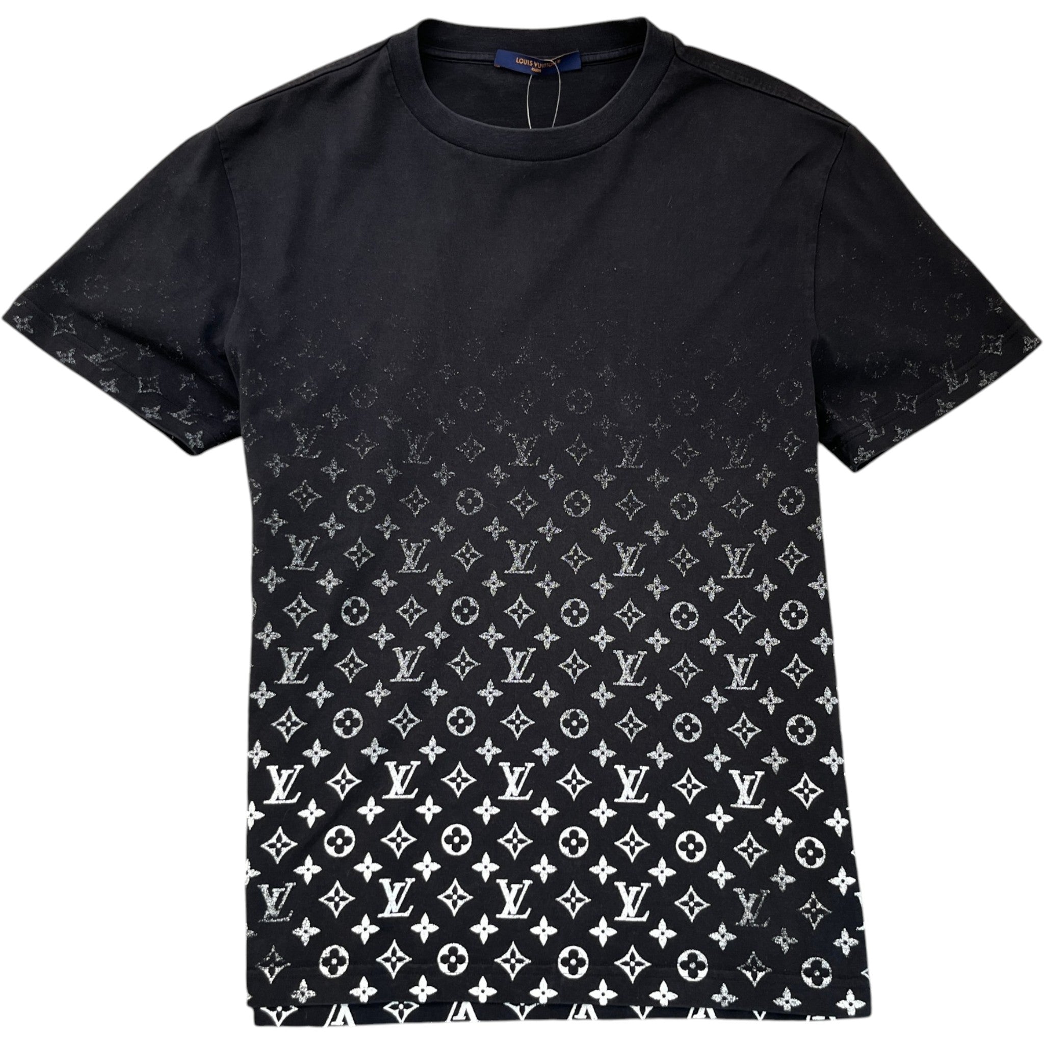 Men's Monogram Gradient T-Shirt Black Size M