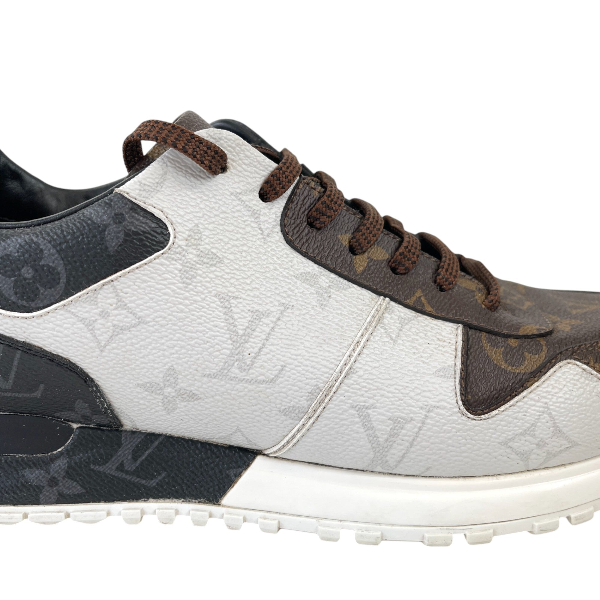 Men's Triple Monogram Run Away Low Trainers Brown Size EU 42.5 / UK 8.5