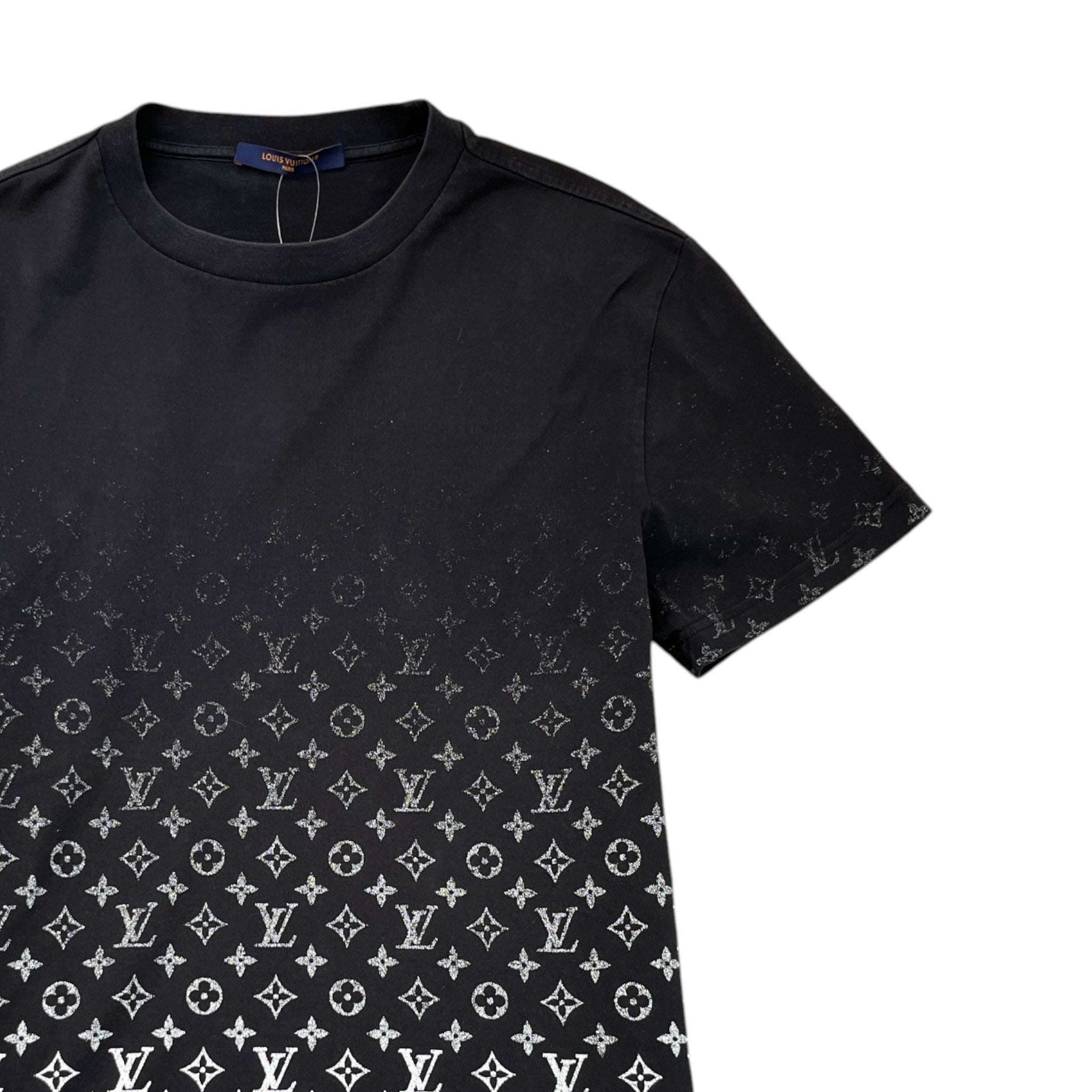Men's Monogram Gradient T-Shirt Black Size M
