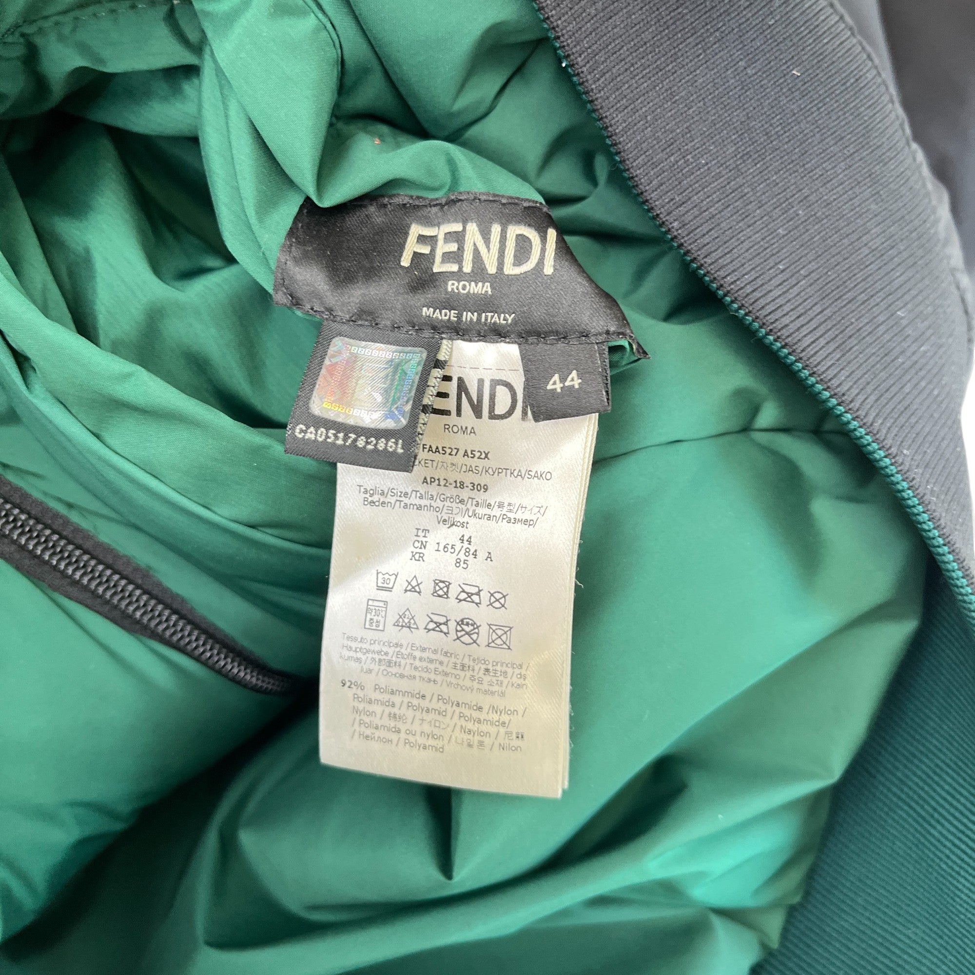 Men's Monster Eye Reversible Logo Down Jacket Black Size IT 44 / XS