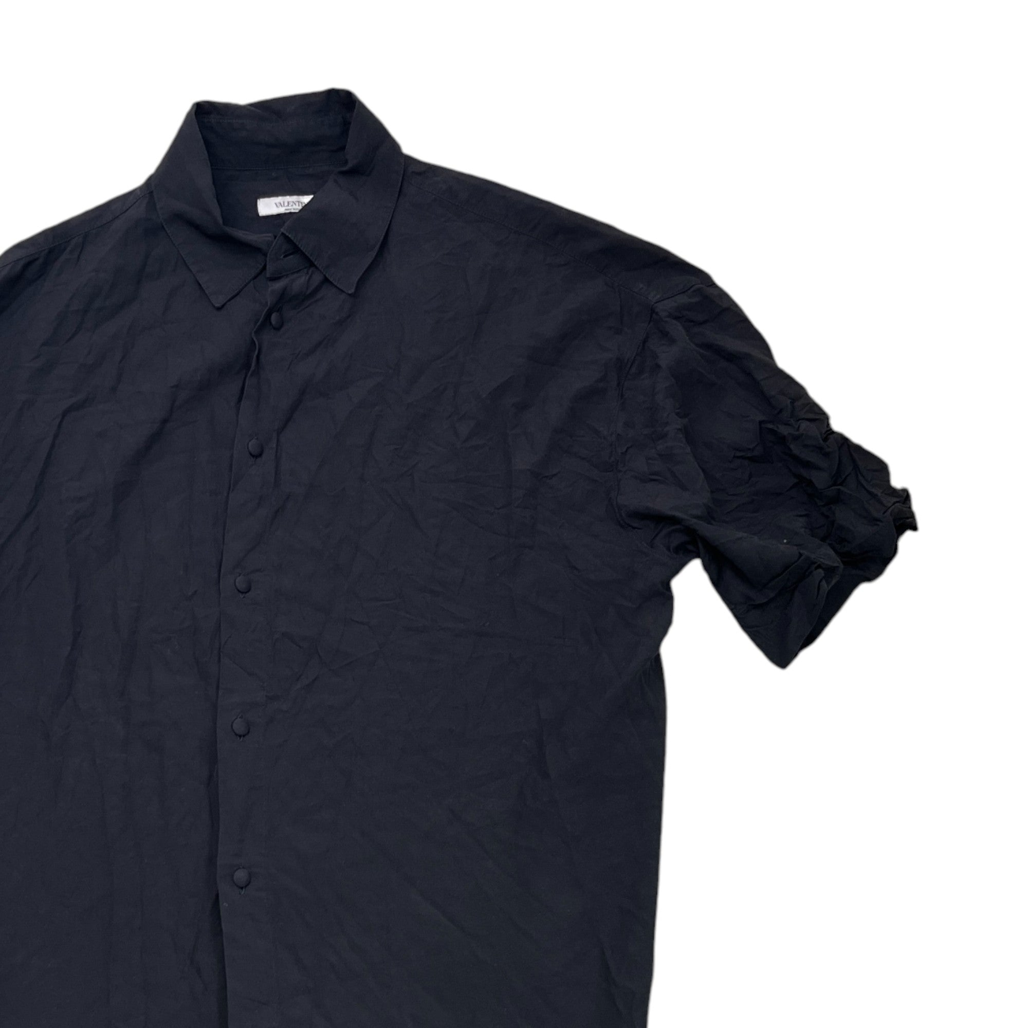 Men's Plain Shirt Black Size L