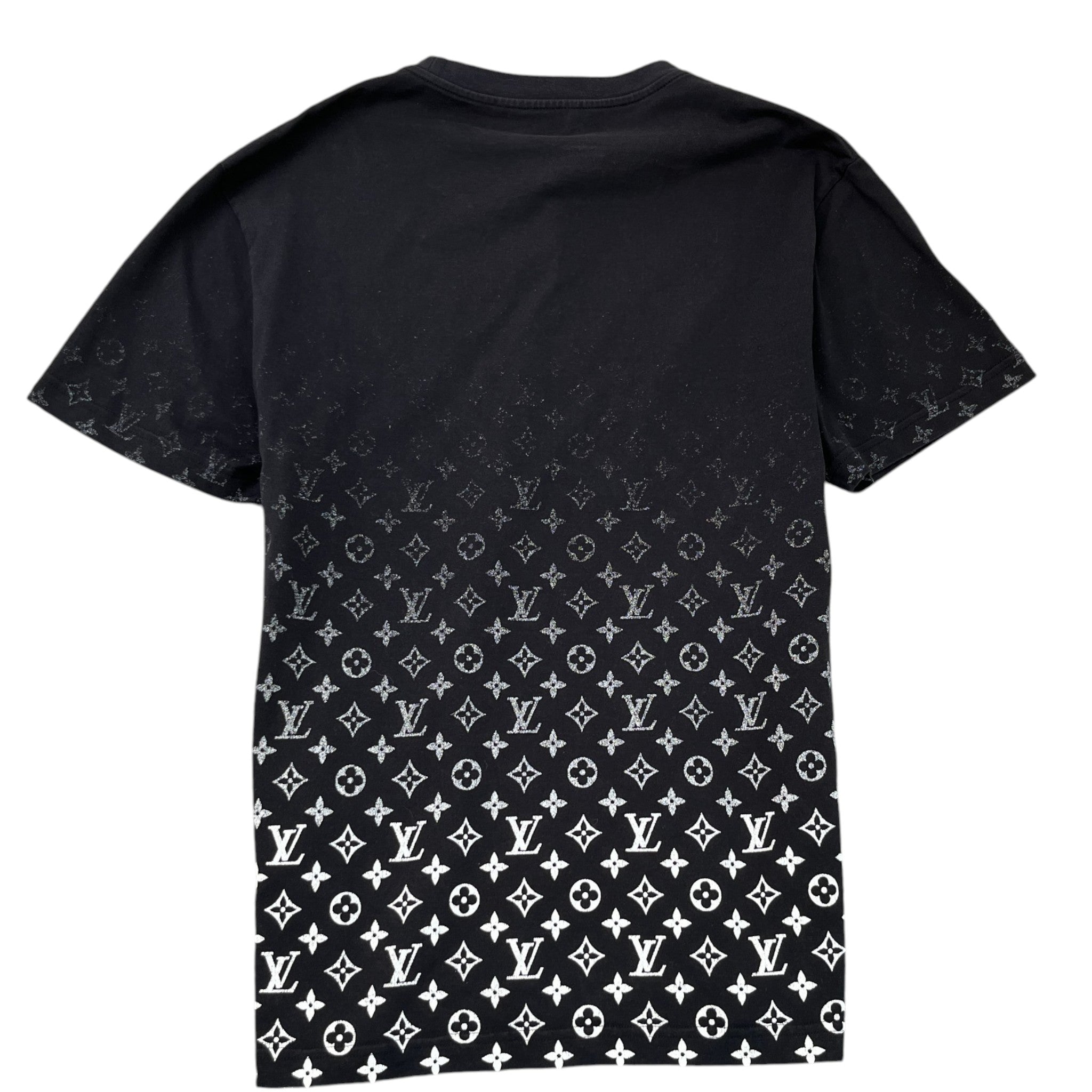 Men's Monogram Gradient T-Shirt Black Size M