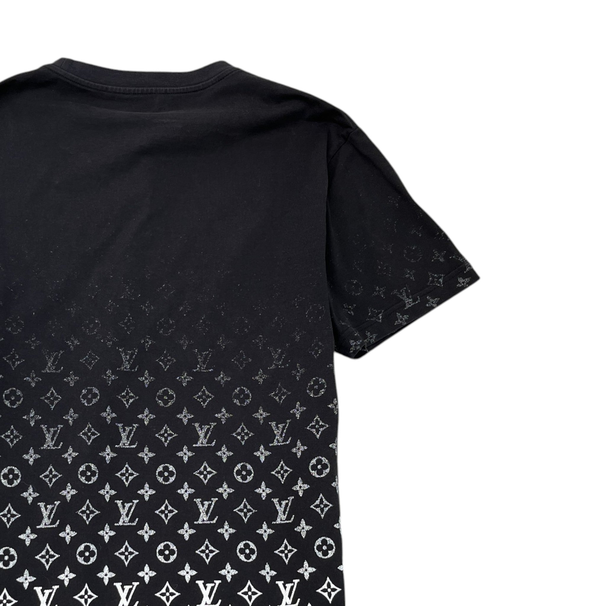 Men's Monogram Gradient T-Shirt Black Size M