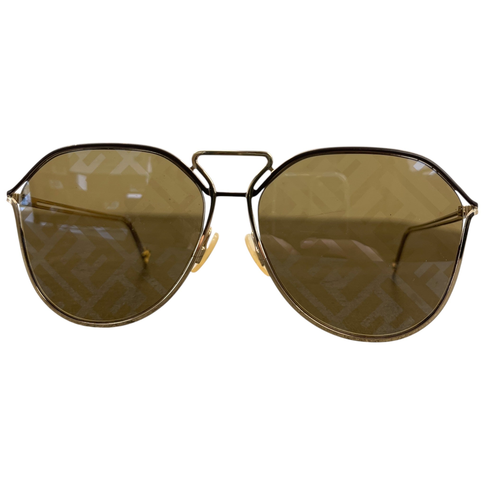 Men's Ff Monogram Sunglasses Black