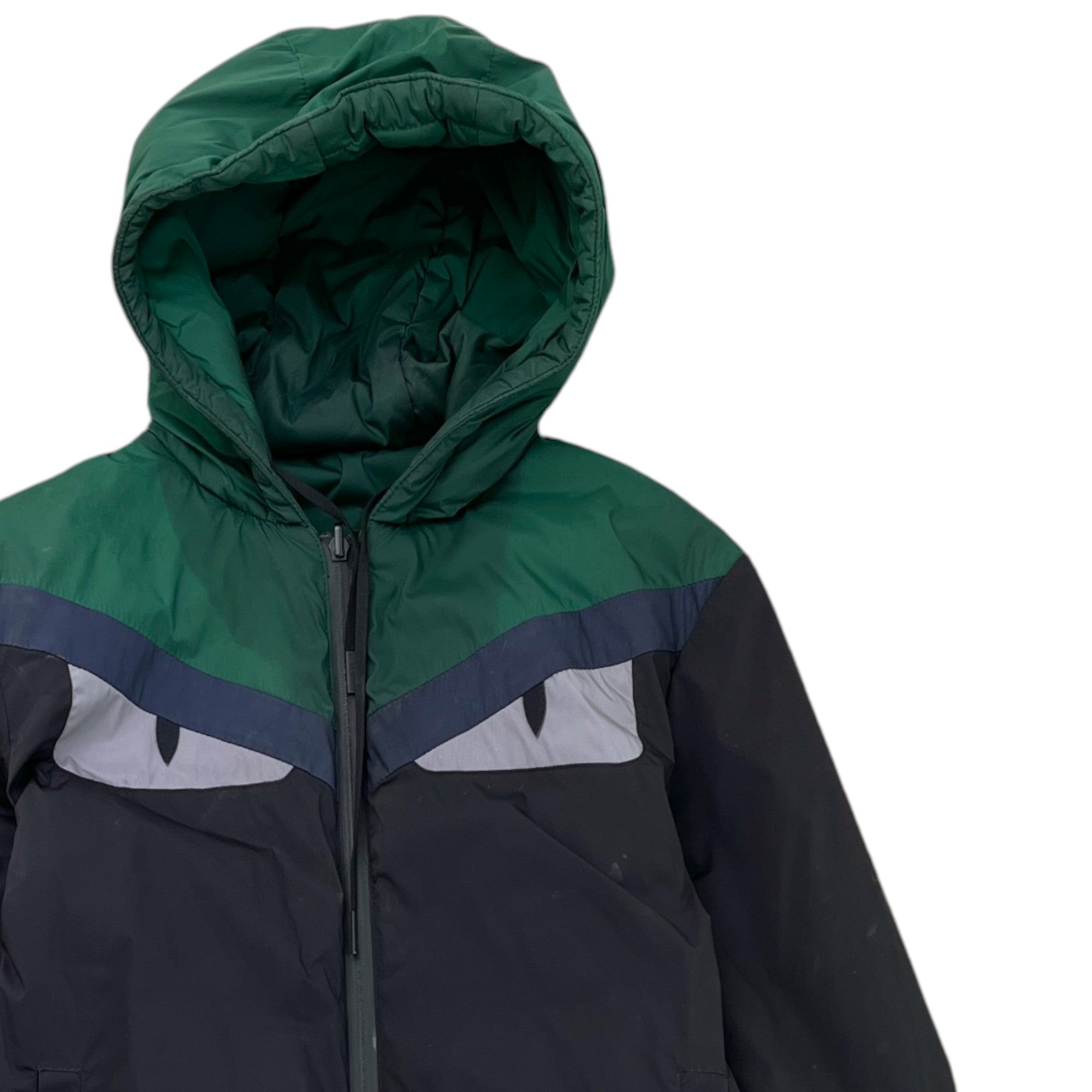 Men's Monster Eye Reversible Logo Down Jacket Black Size IT 44 / XS