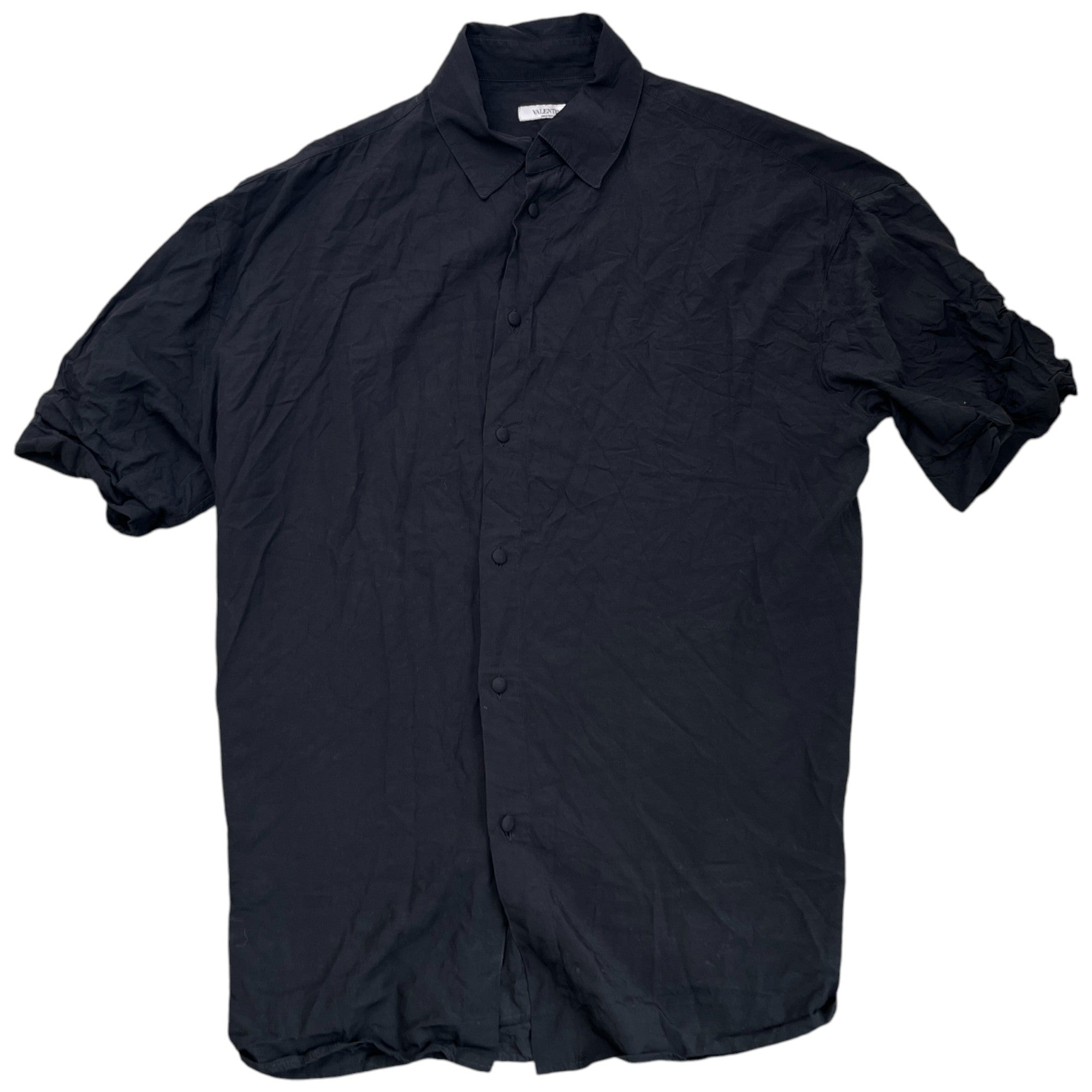 Men's Plain Shirt Black Size L