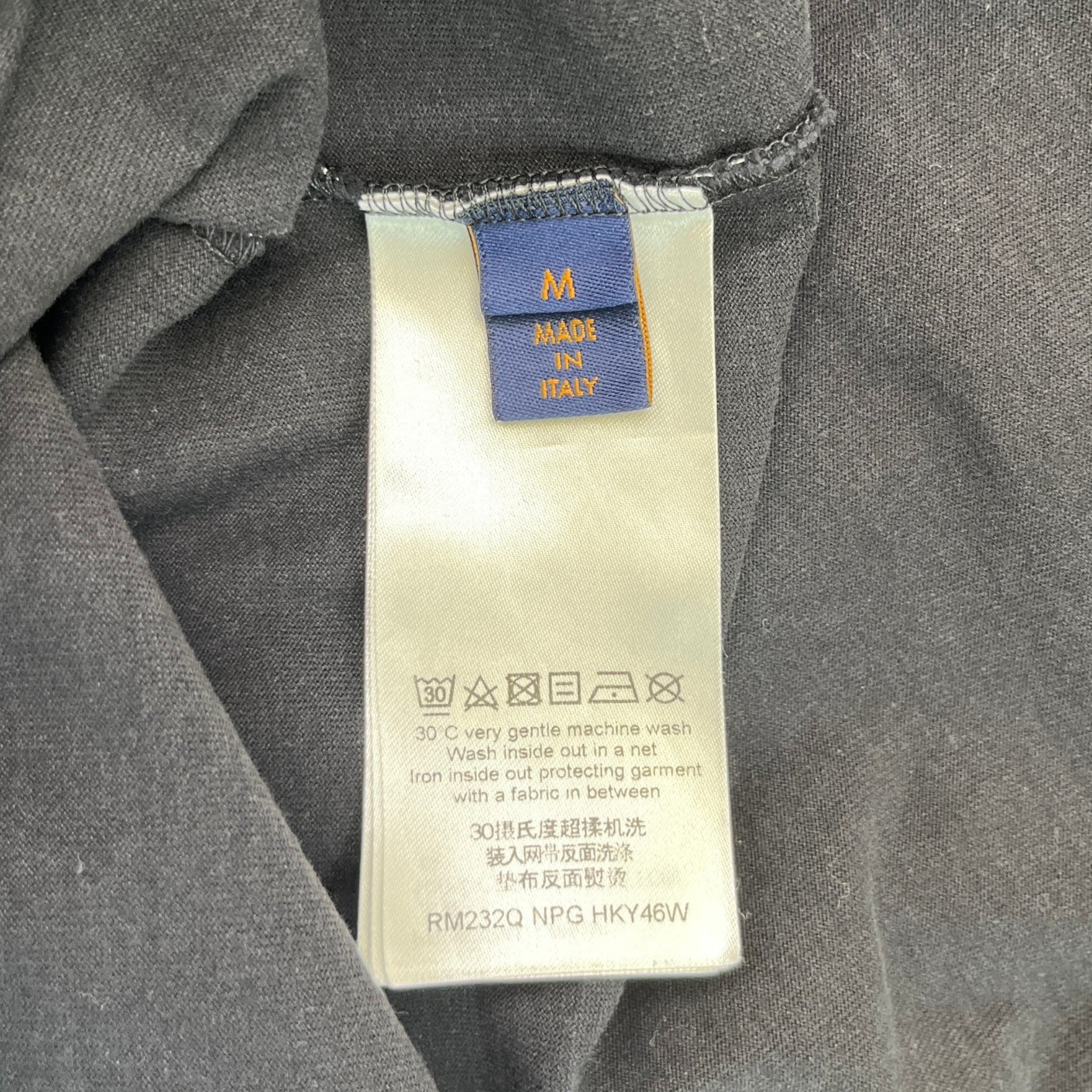 Men's Monogram Gradient T-Shirt Black Size M