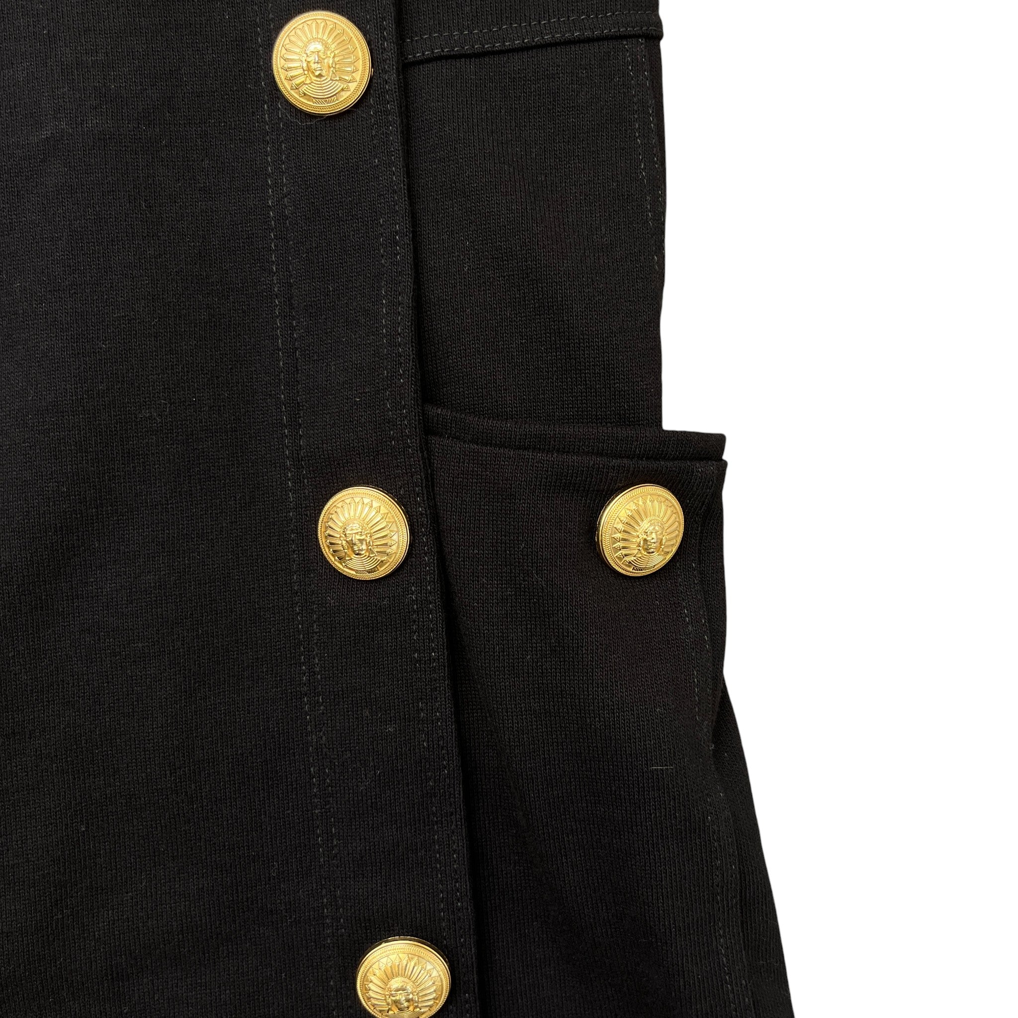 Women's Mini Dress Sweatshirt Black Size S