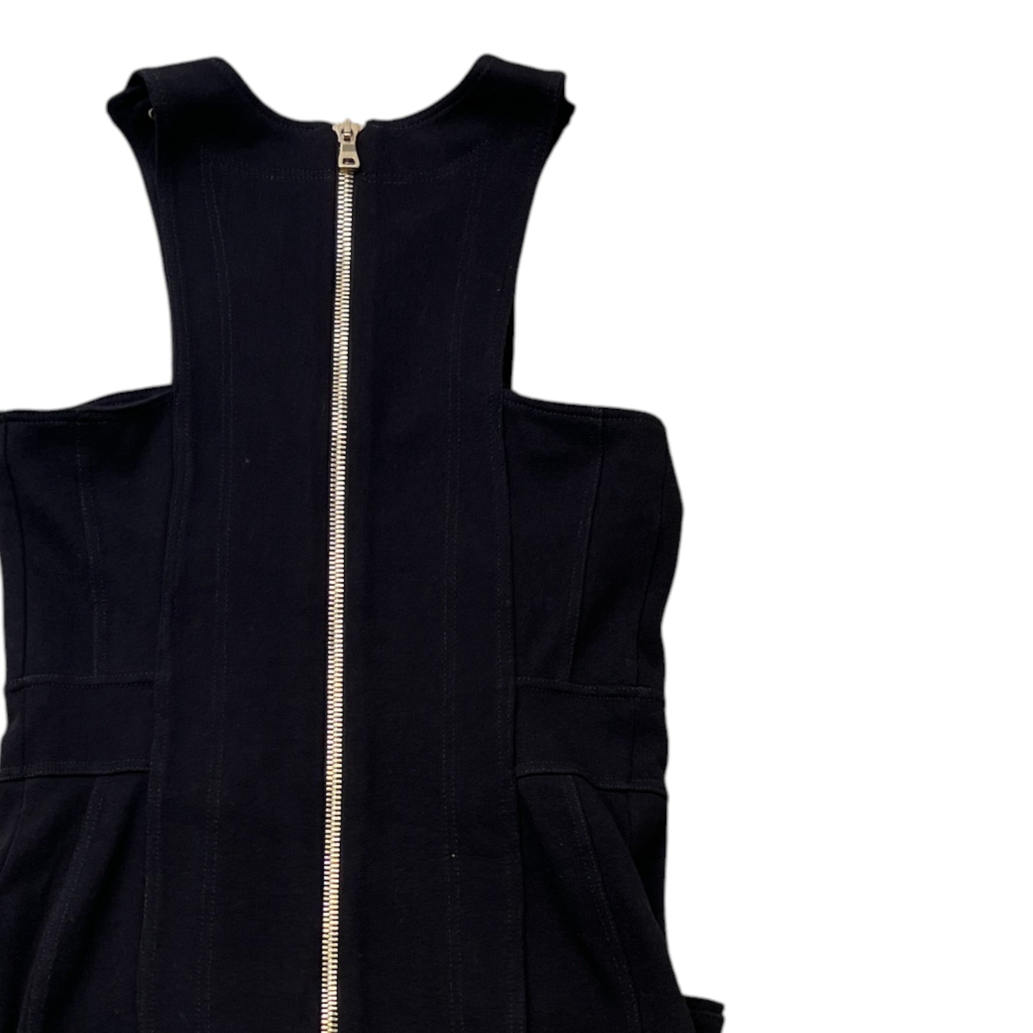 Women's Mini Dress Sweatshirt Black Size S