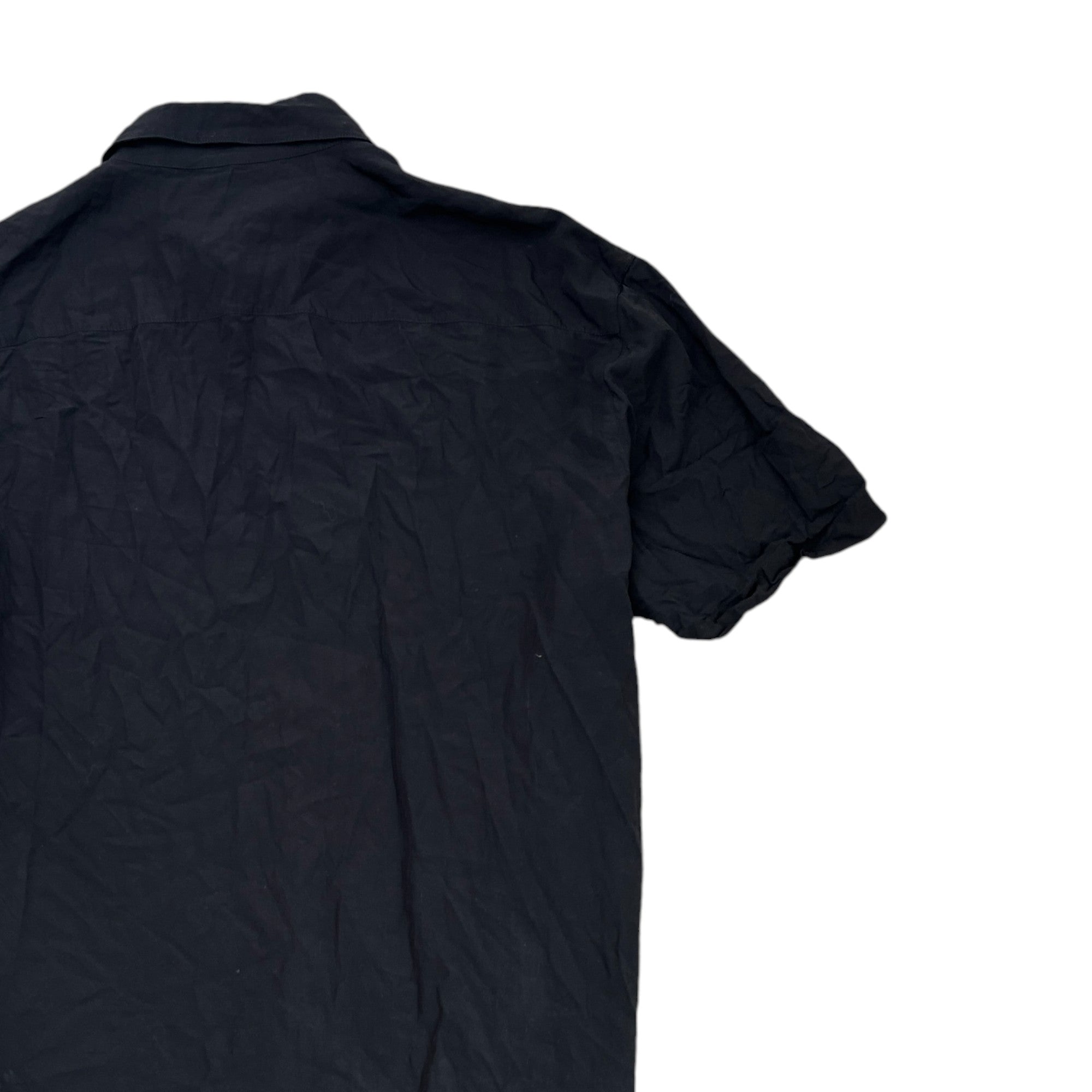 Men's Plain Shirt Black Size L