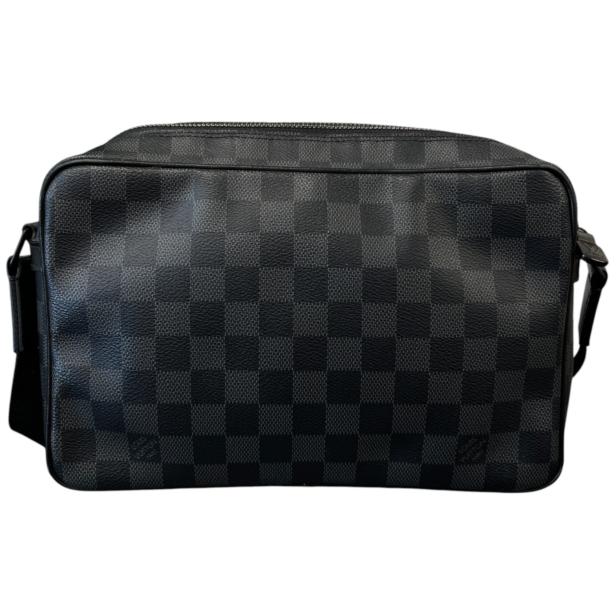 Men's Damier Utility Messenger Bag Black