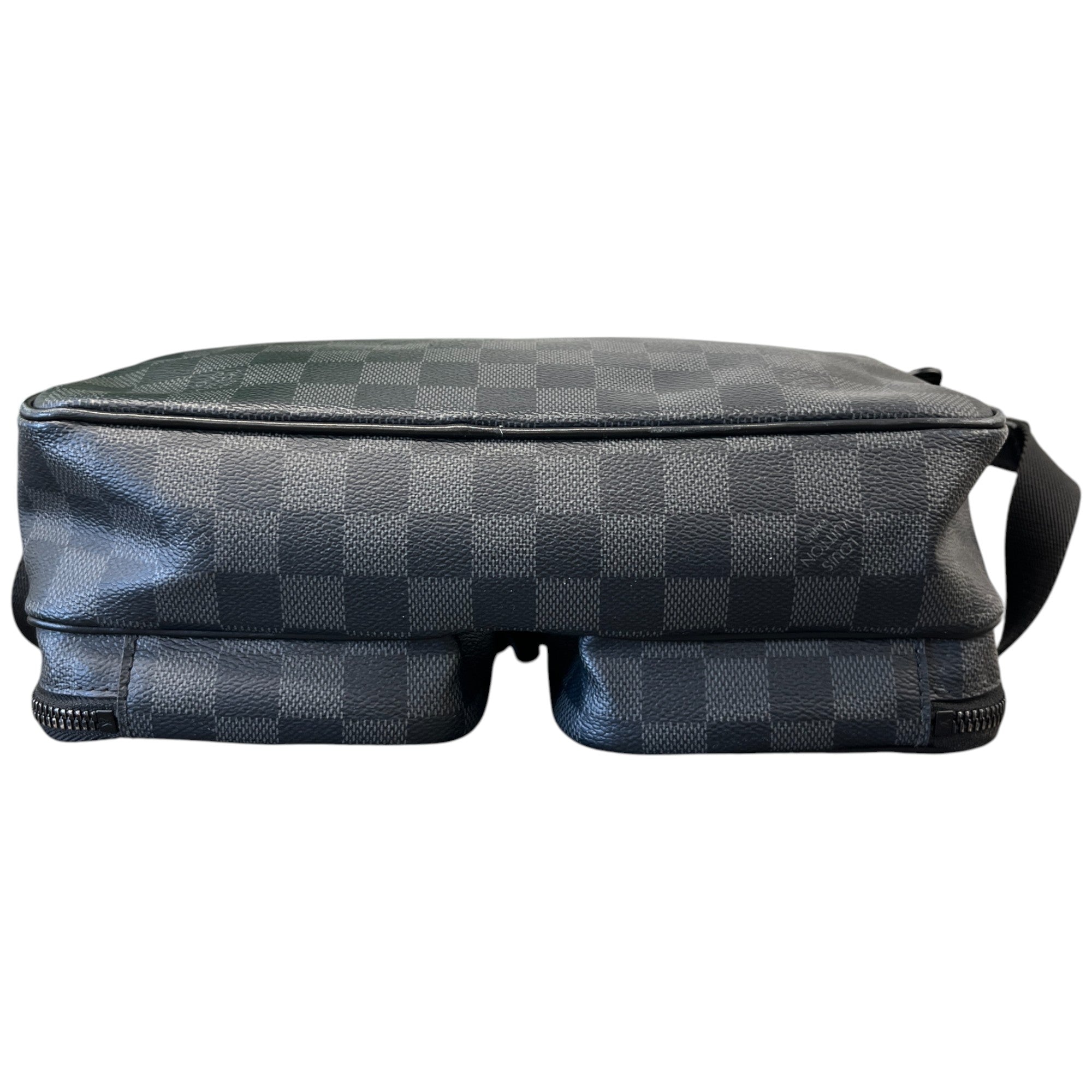 Men's Damier Utility Messenger Bag Black