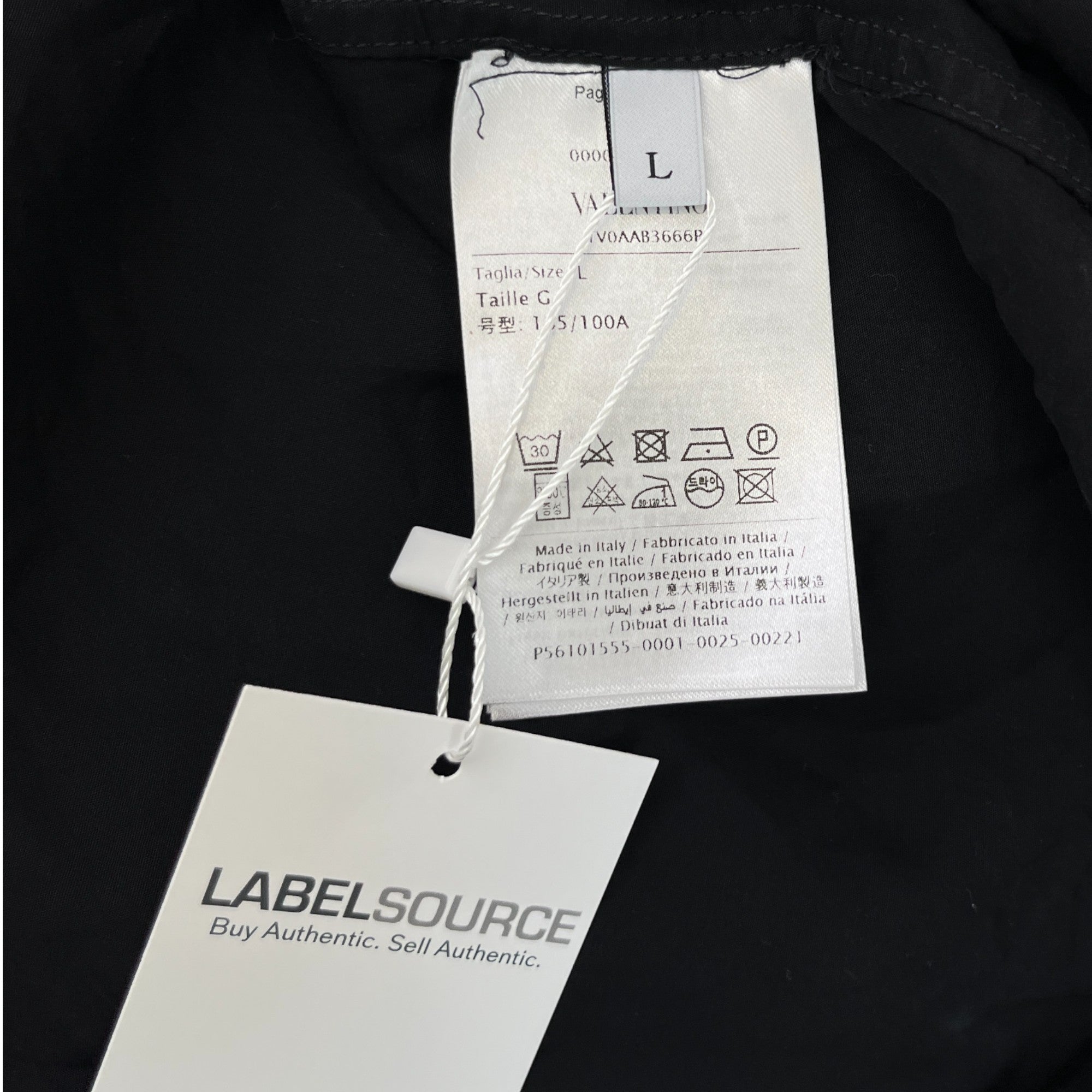 Men's Plain Shirt Black Size L