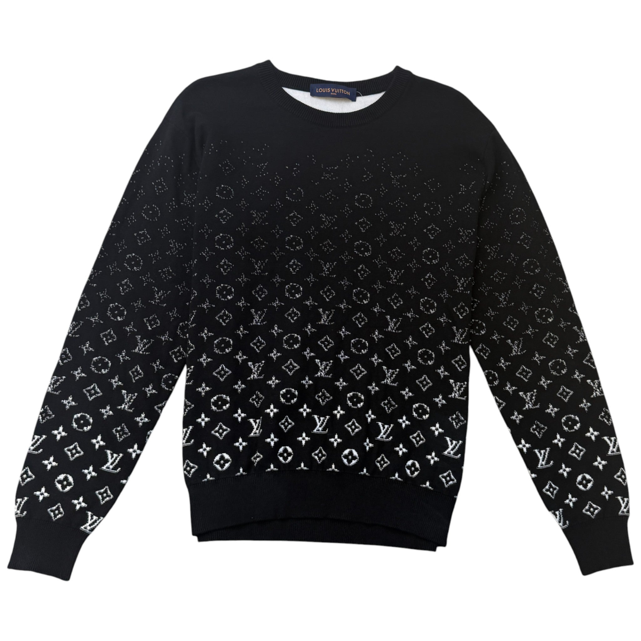 Men's Monogram Gradient Sweatshirt Black Size M