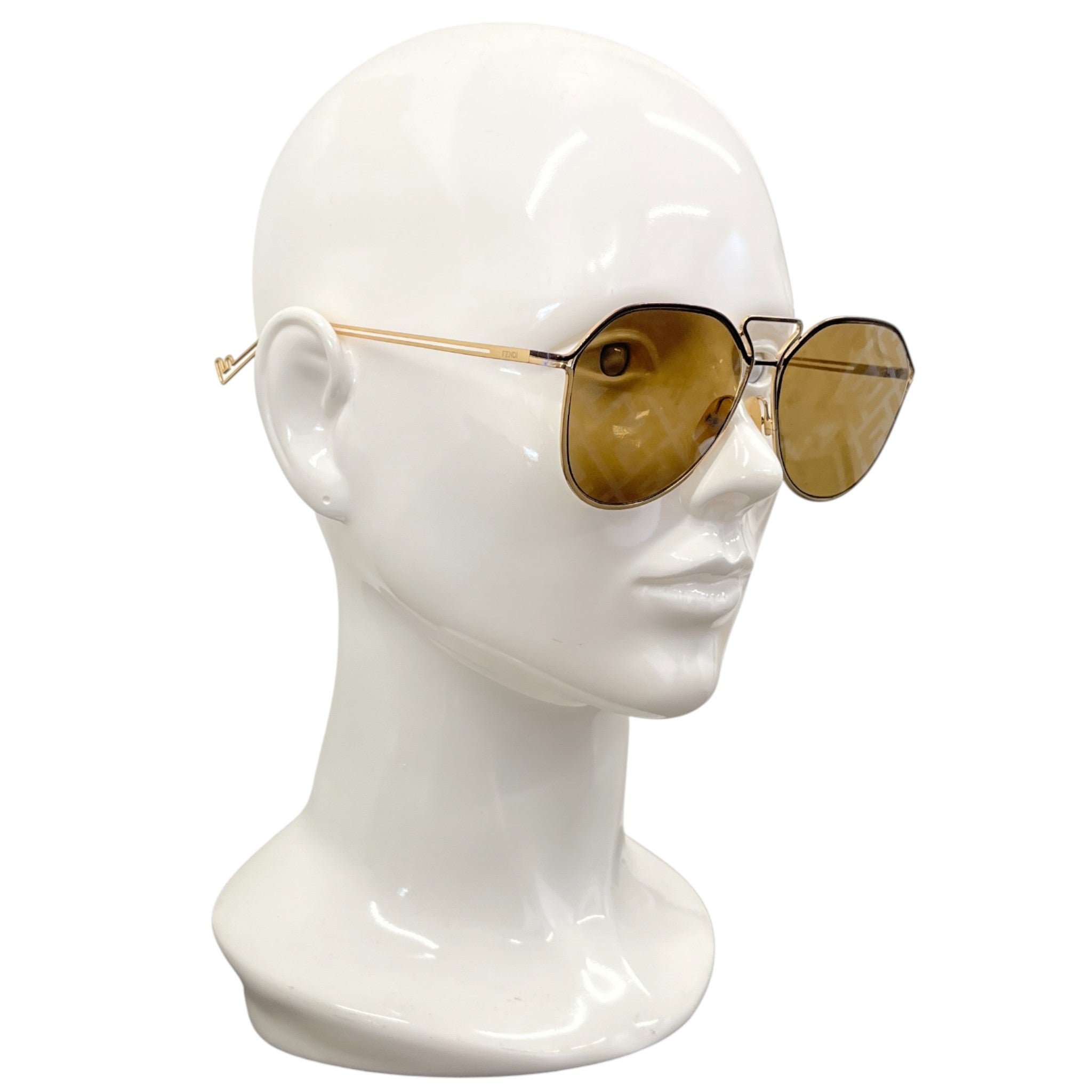 Men's Ff Monogram Sunglasses Black