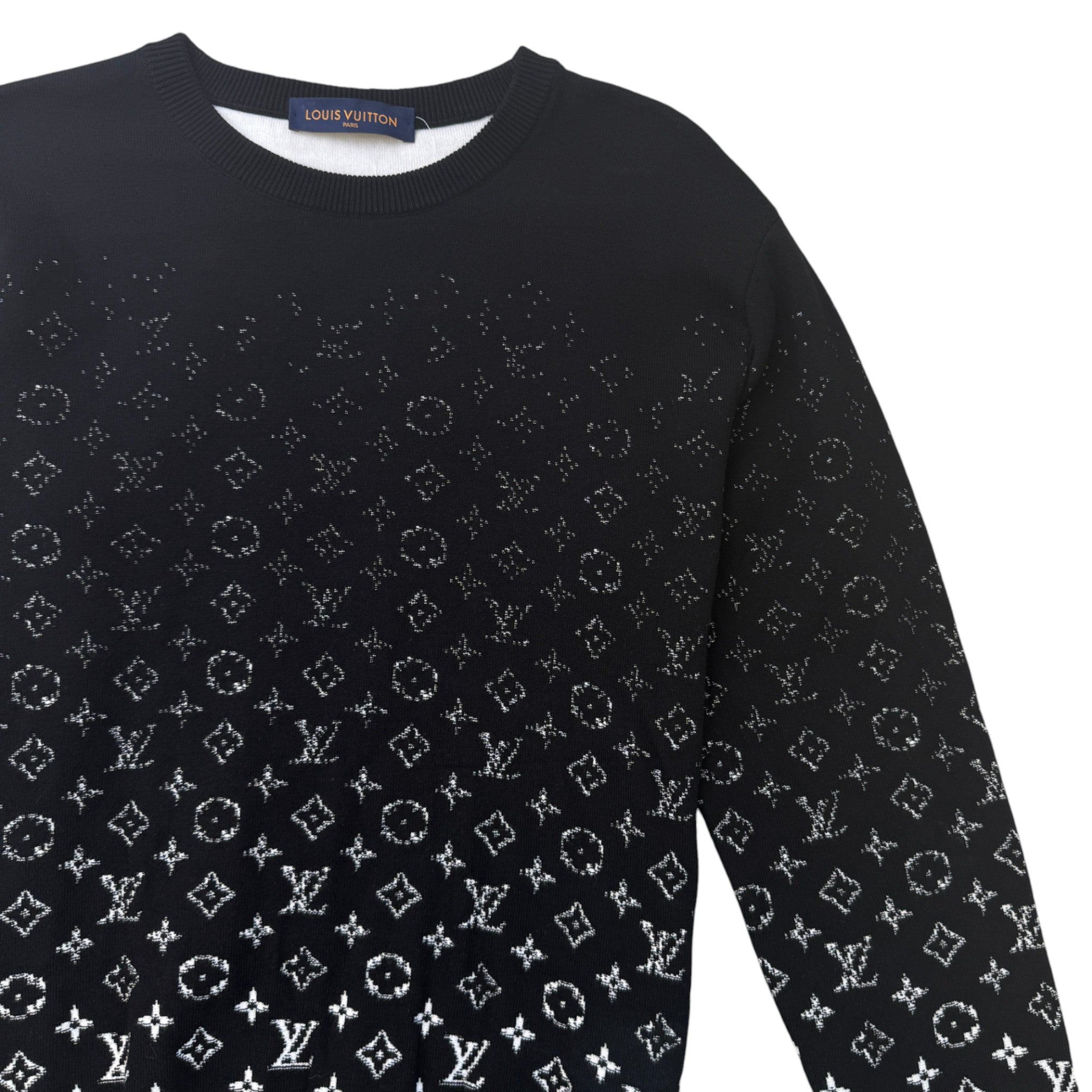 Men's Monogram Gradient Sweatshirt Black Size M