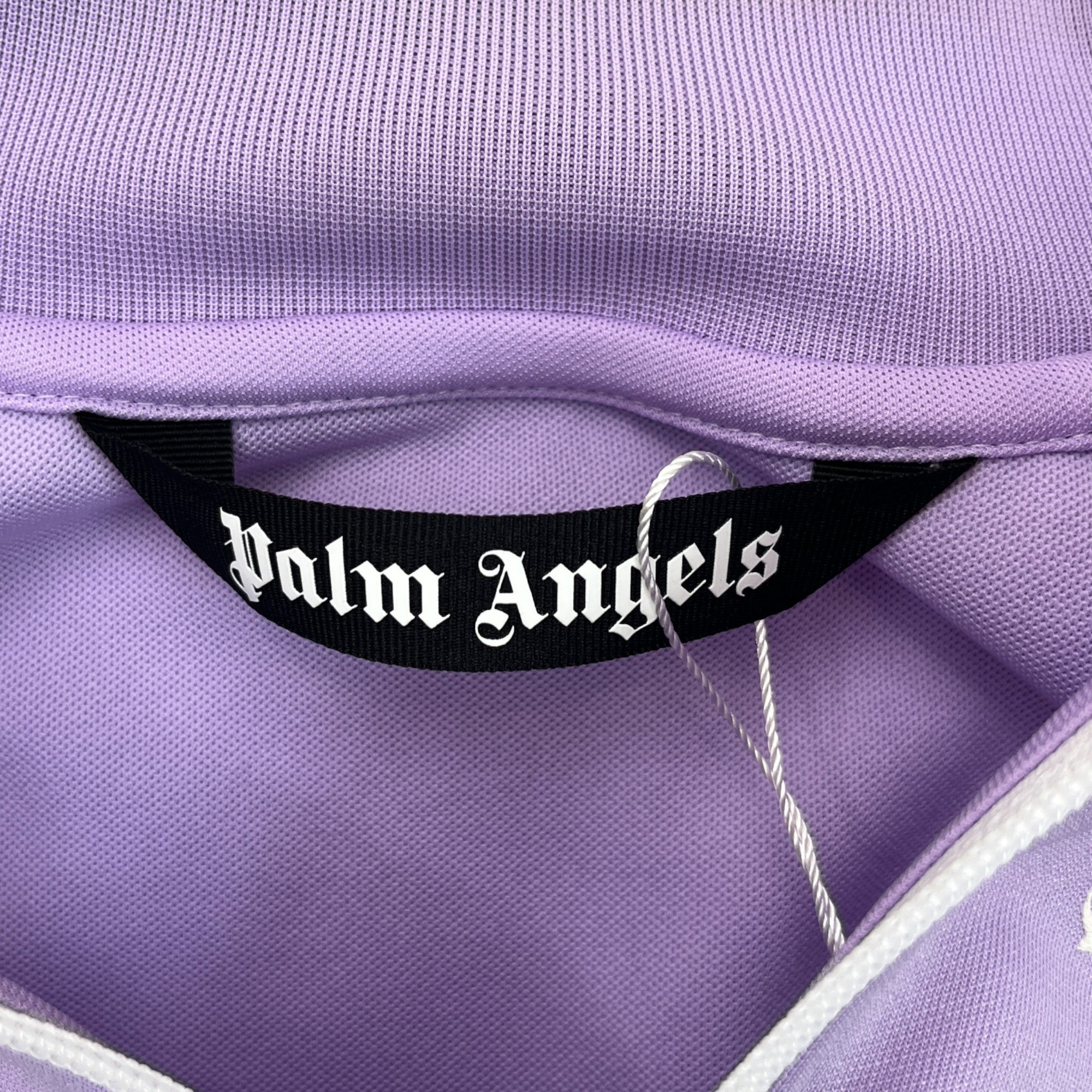 Men's Printed Logo Track Jacket Purple Size M