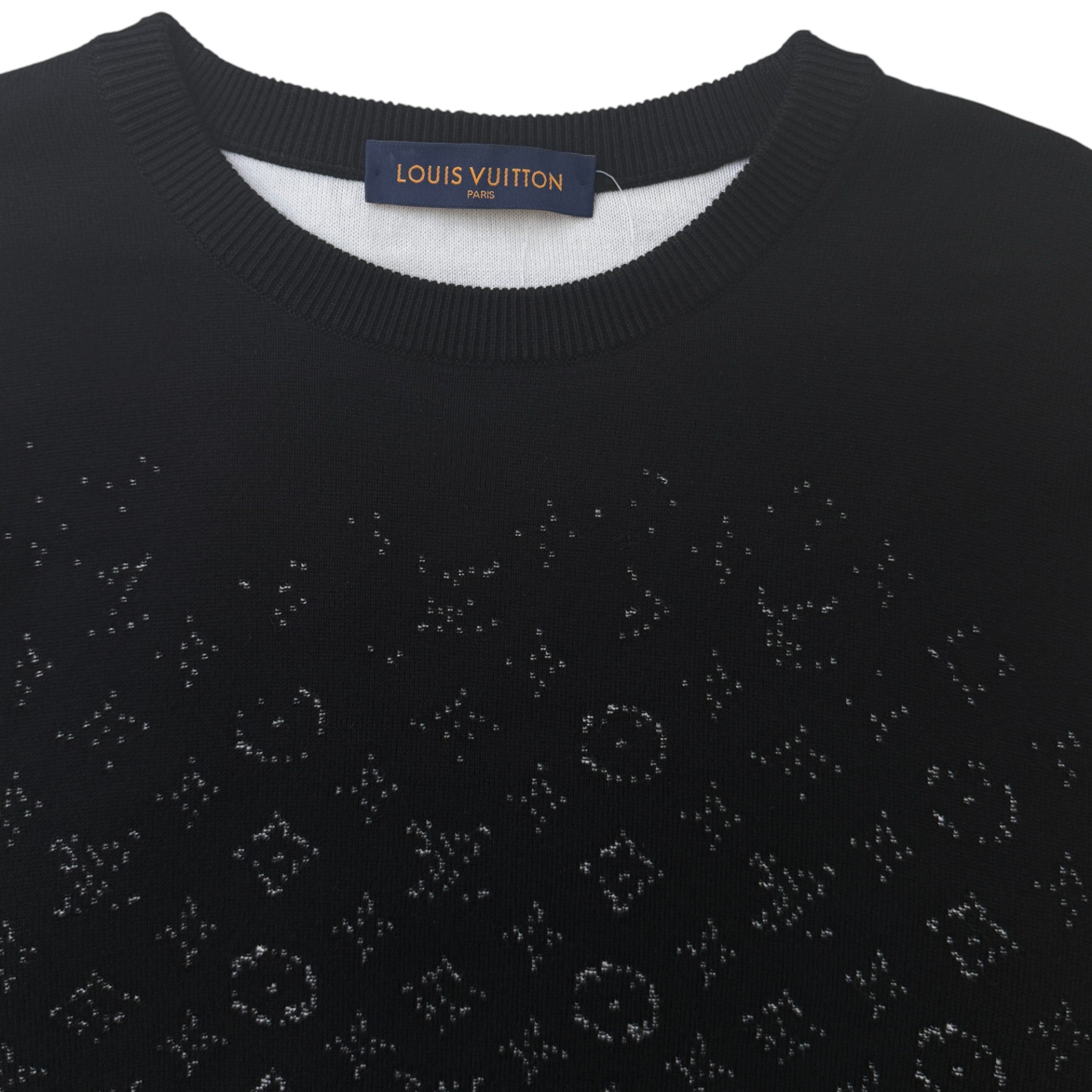 Men's Monogram Gradient Sweatshirt Black Size M