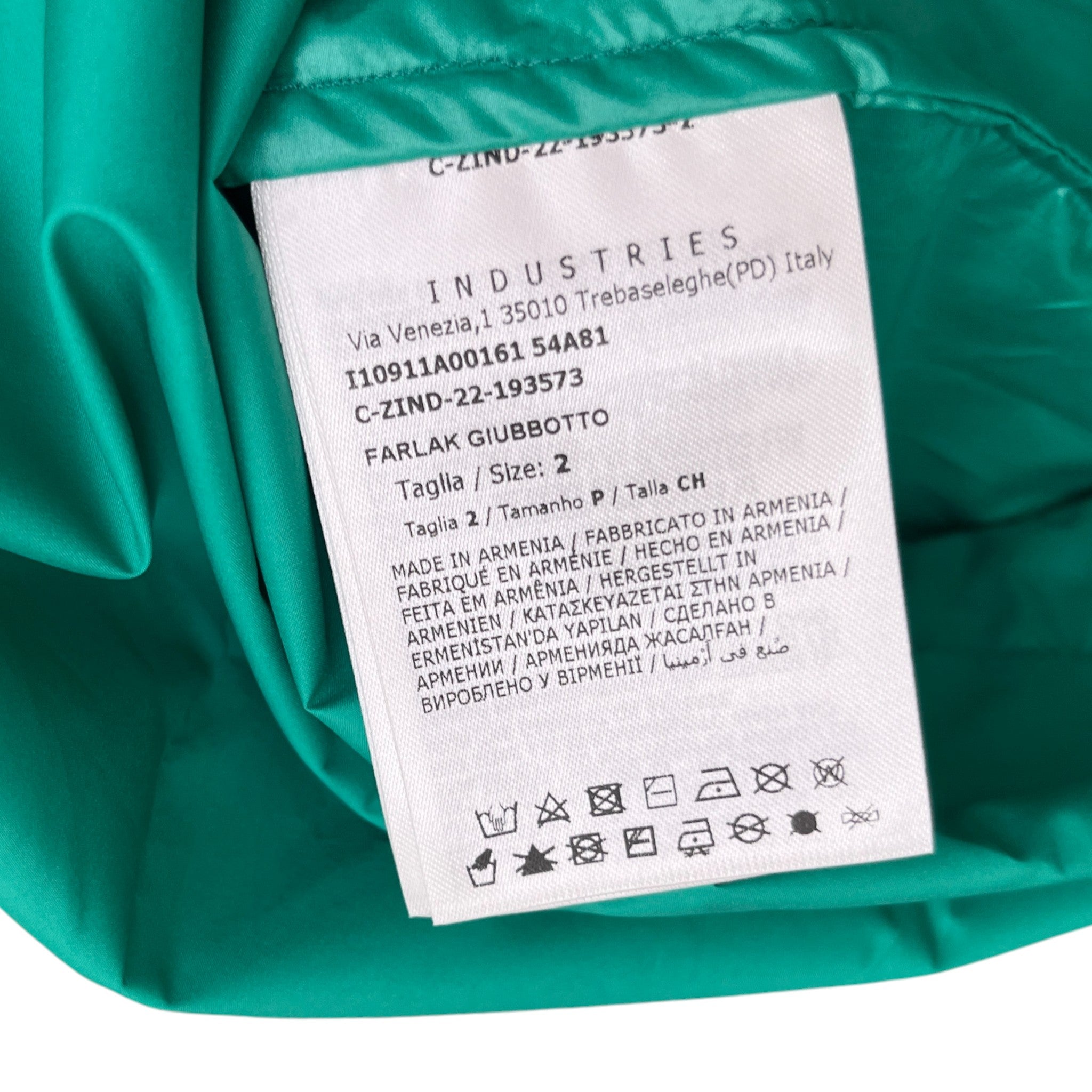 Men's Farlak Windbreaker Green Size 2 / M