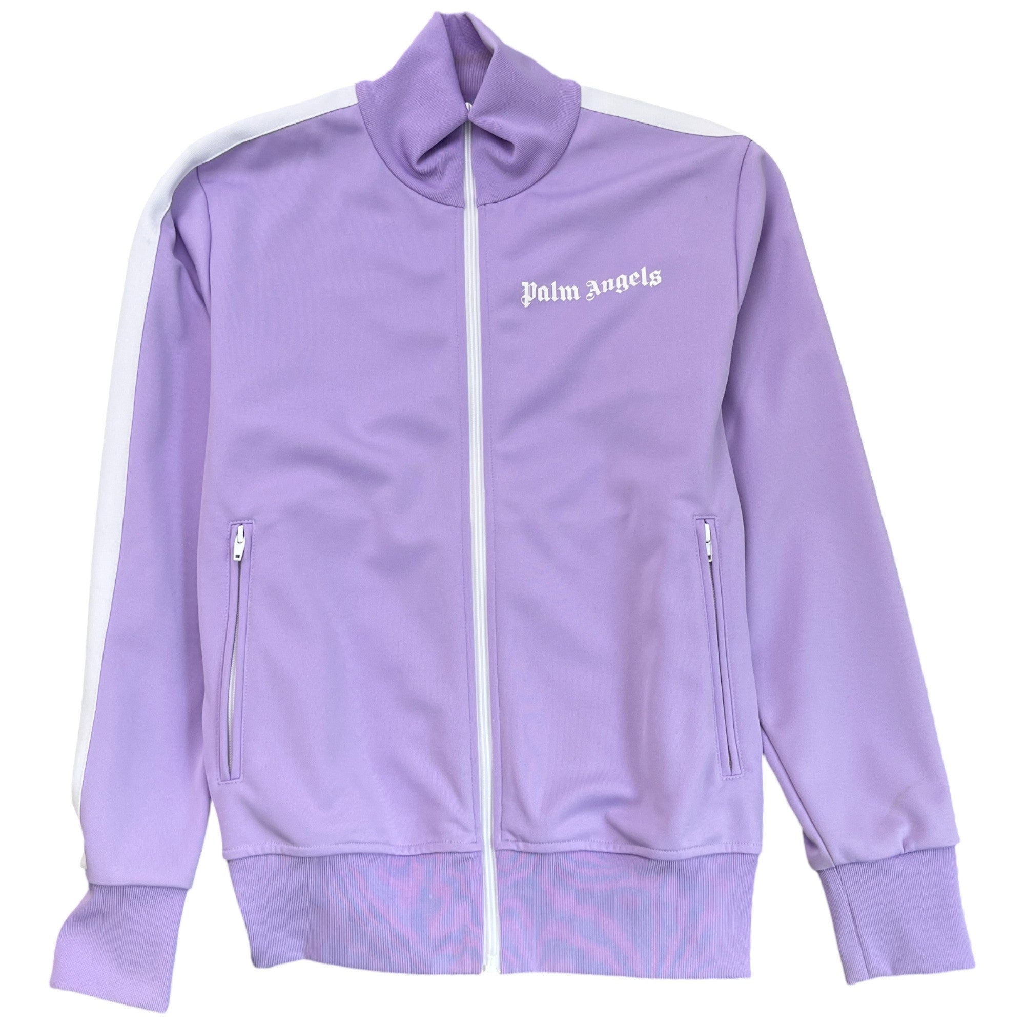 Men's Printed Logo Track Jacket Purple Size M