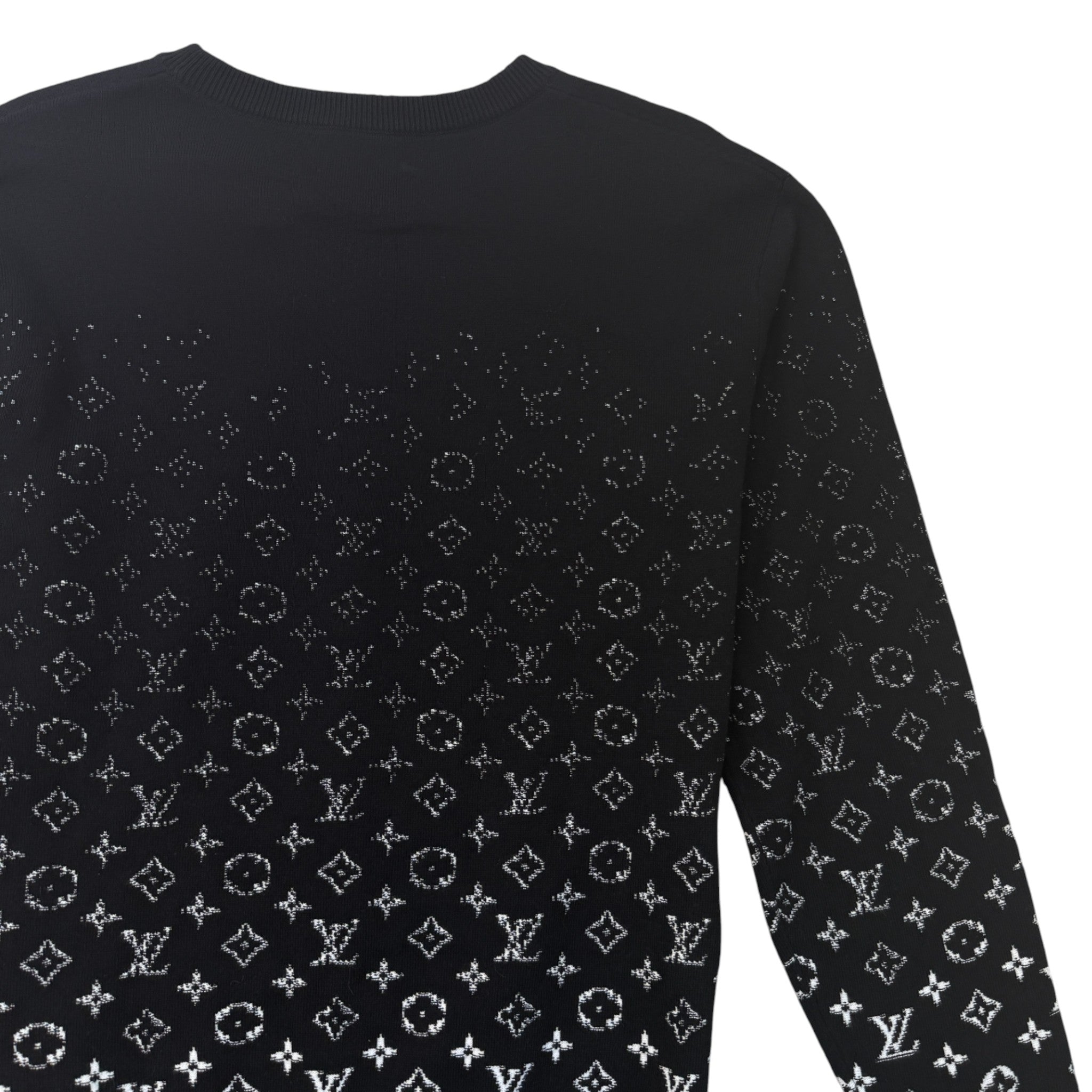 Men's Monogram Gradient Sweatshirt Black Size M