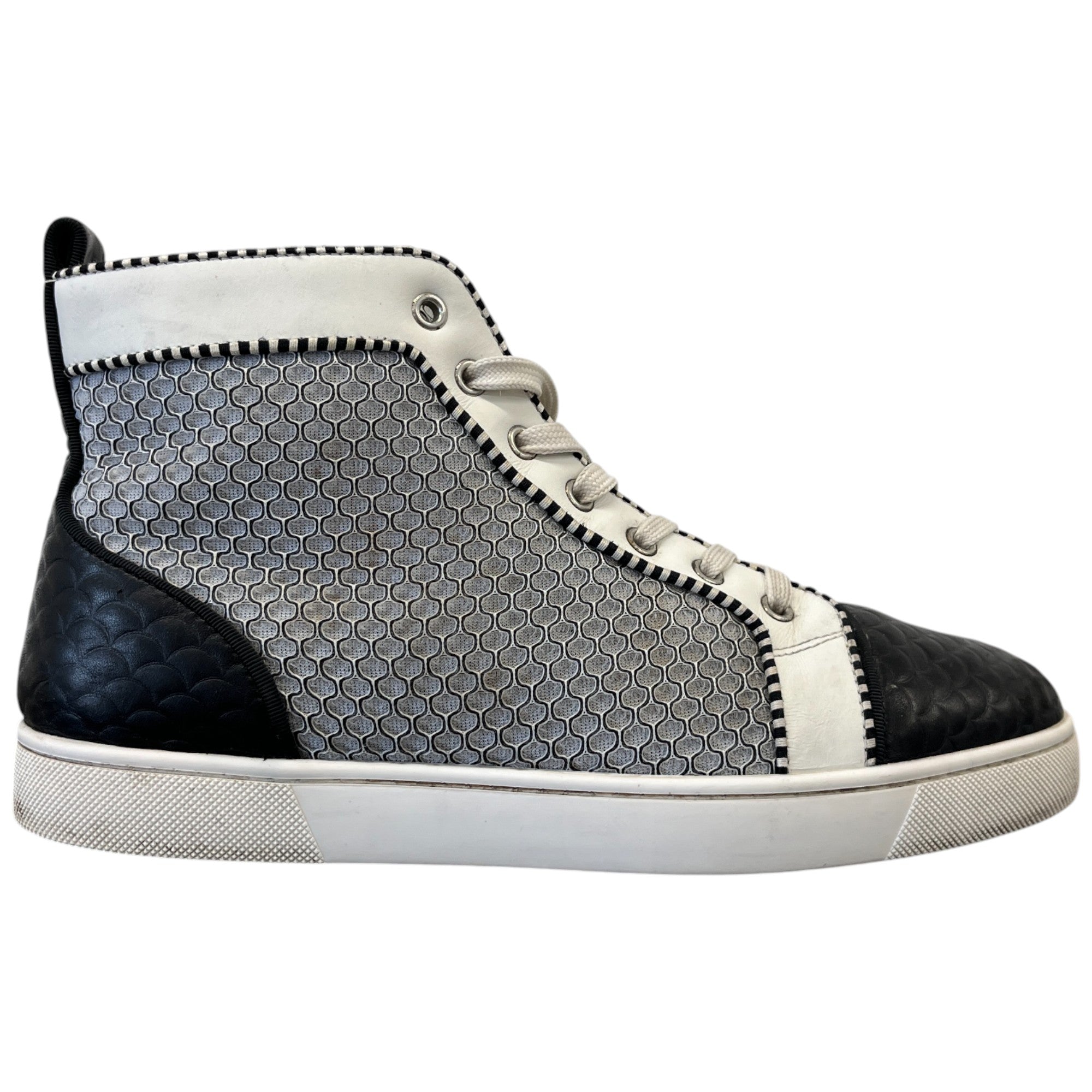 Men's Louis Flat High Trainers Black Size EU 41.5 / UK 7.5