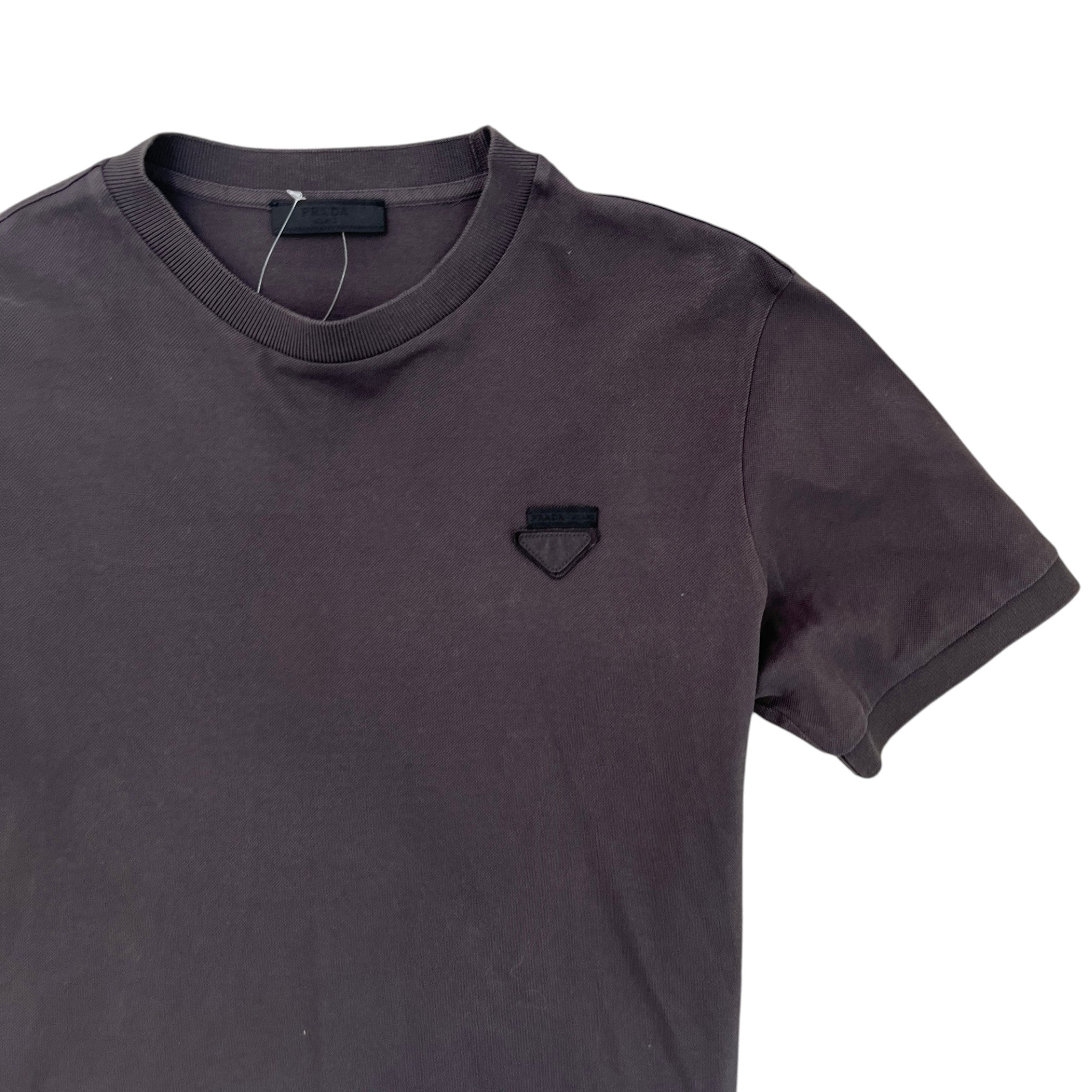 Men's Triangle Logo T-Shirt Grey Size M