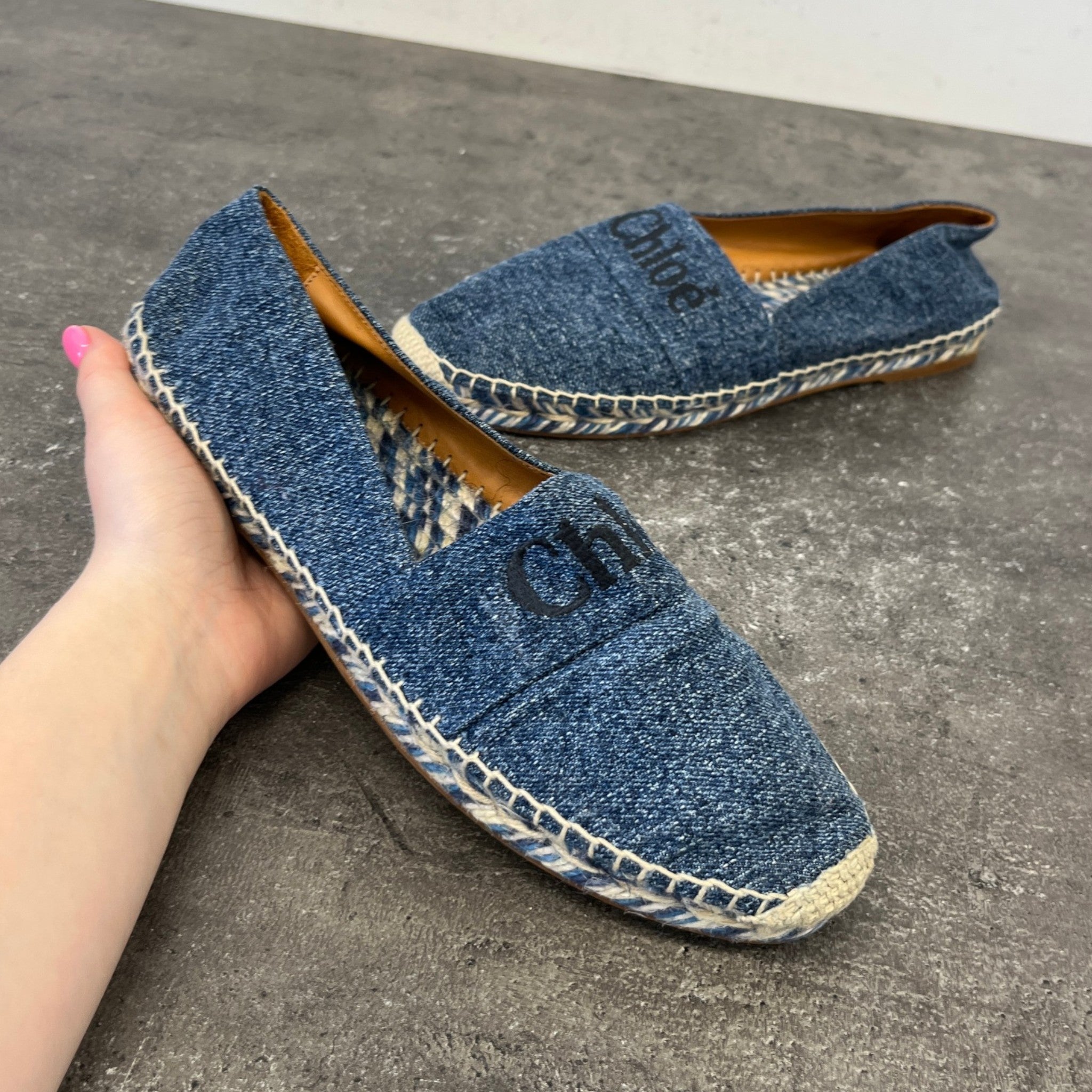 Women's Piia Logo Espadrilles Blue Size EU 40 / UK 7