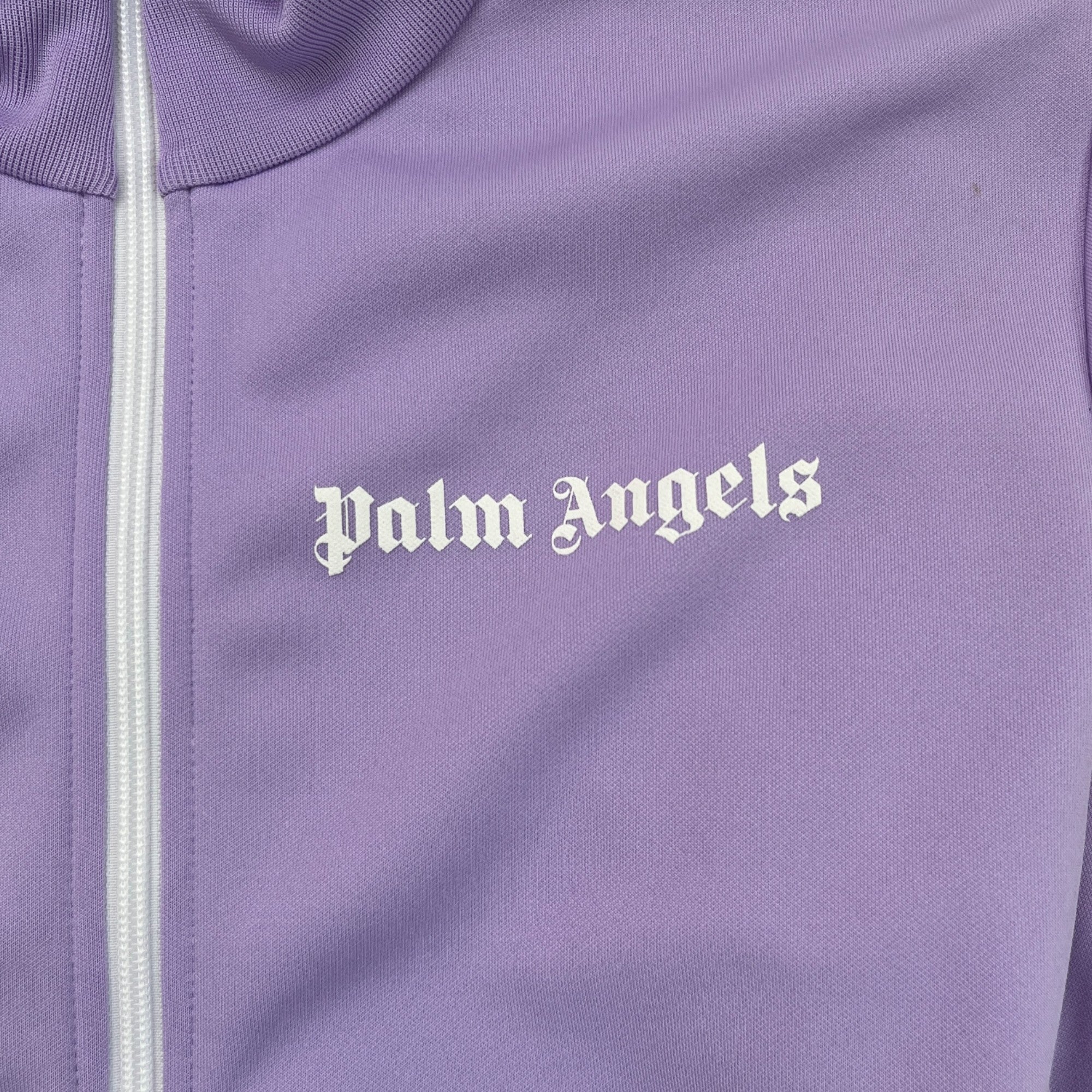 Men's Printed Logo Track Jacket Purple Size M