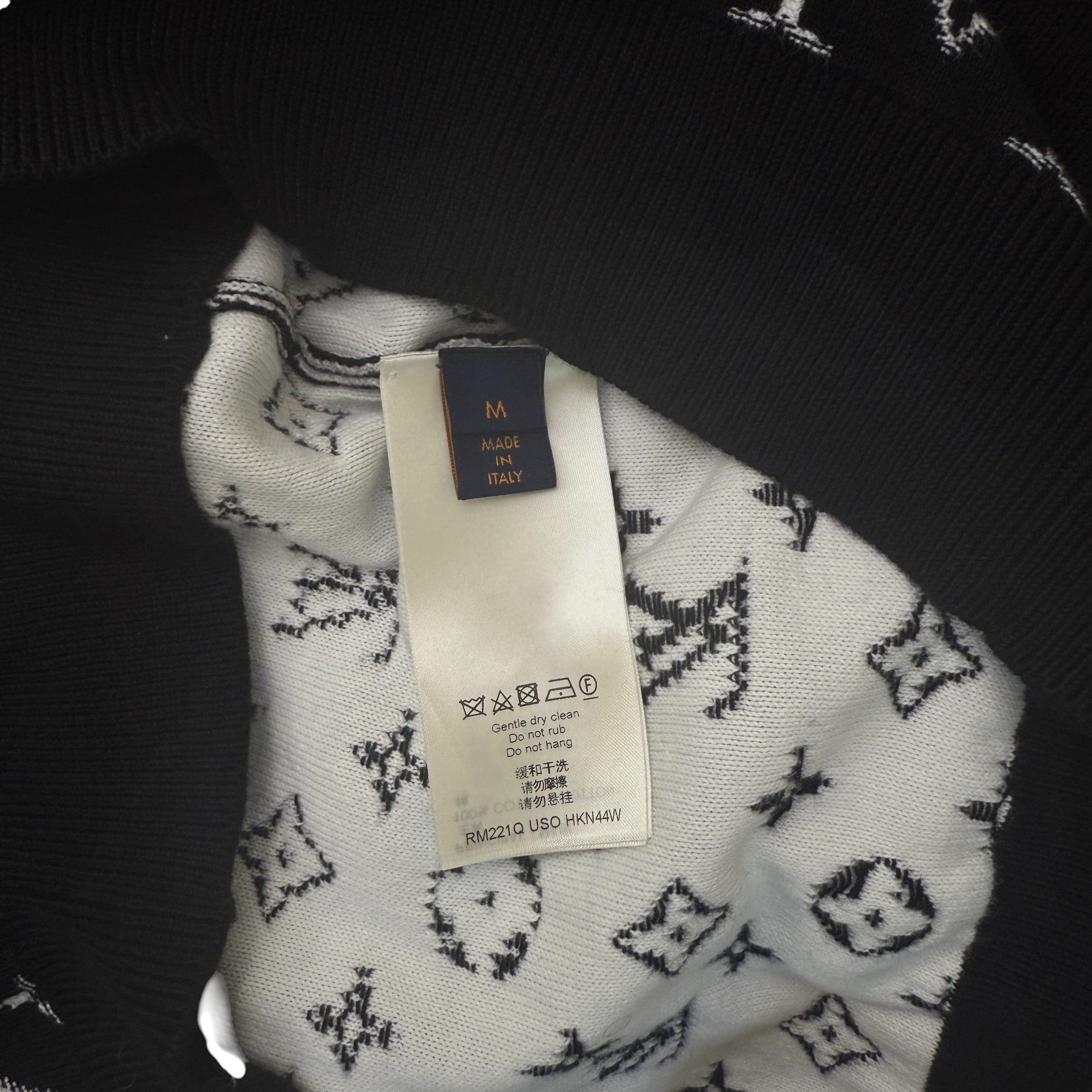 Men's Monogram Gradient Sweatshirt Black Size M