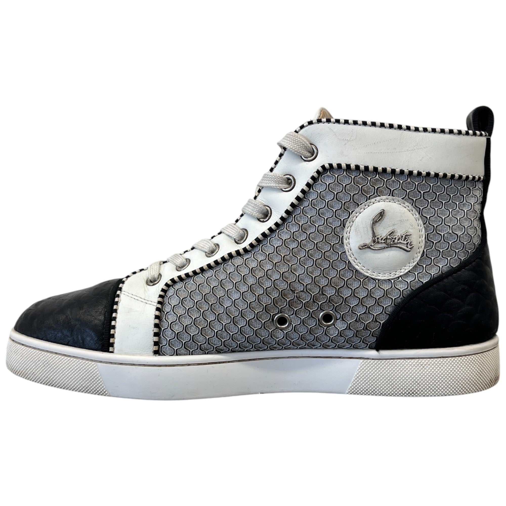 Men's Louis Flat High Trainers Black Size EU 41.5 / UK 7.5