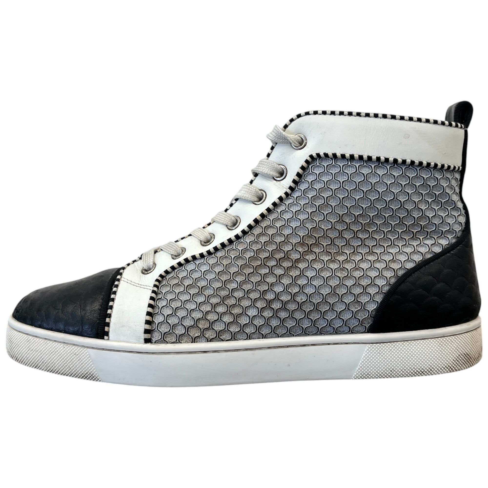 Men's Louis Flat High Trainers Black Size EU 41.5 / UK 7.5