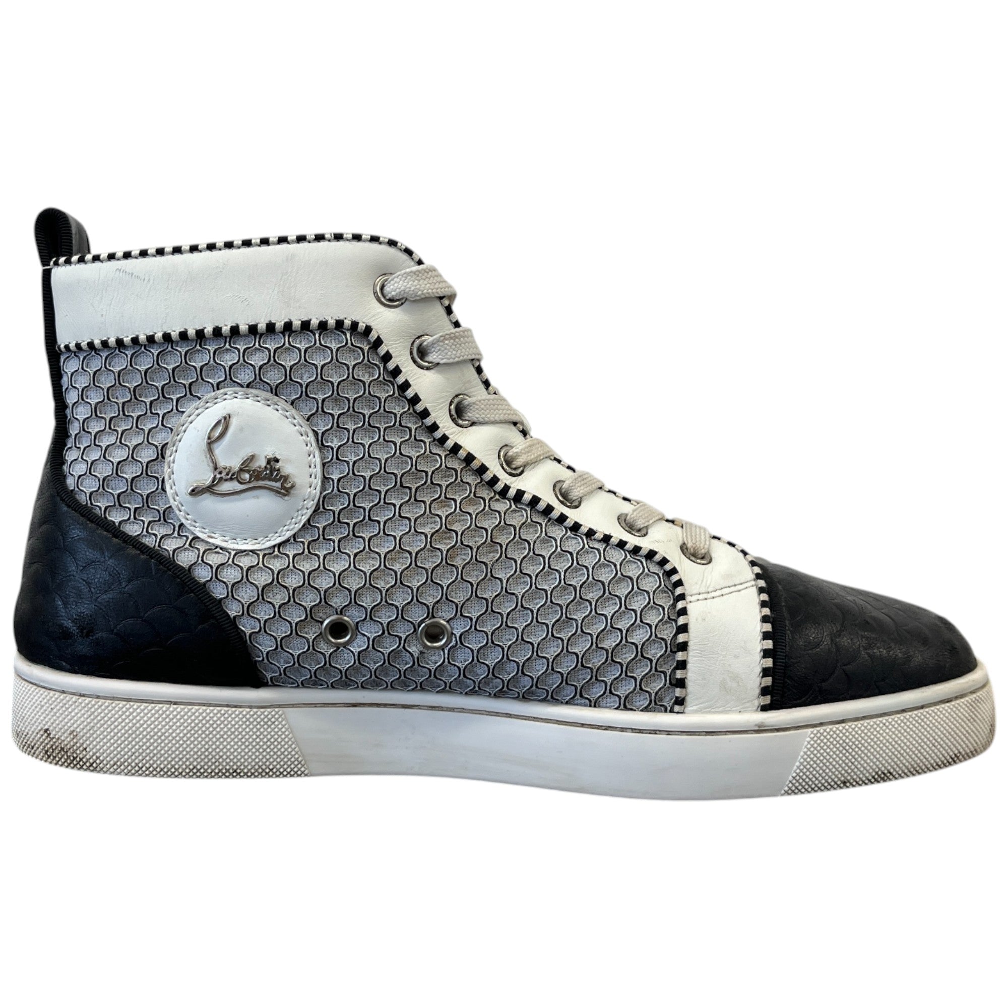 Men's Louis Flat High Trainers Black Size EU 41.5 / UK 7.5