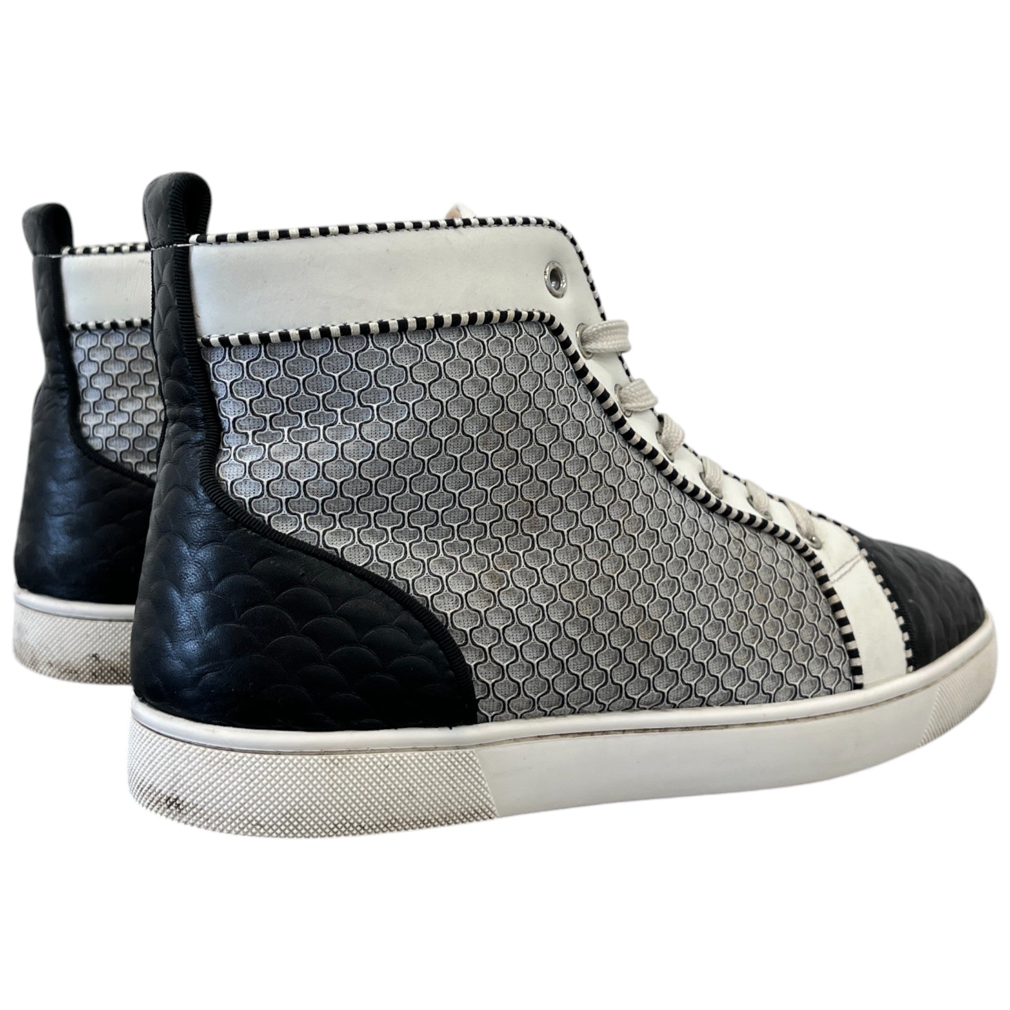 Men's Louis Flat High Trainers Black Size EU 41.5 / UK 7.5