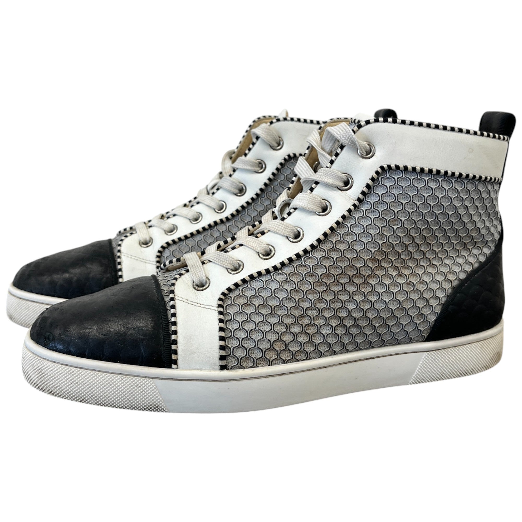 Men's Louis Flat High Trainers Black Size EU 41.5 / UK 7.5