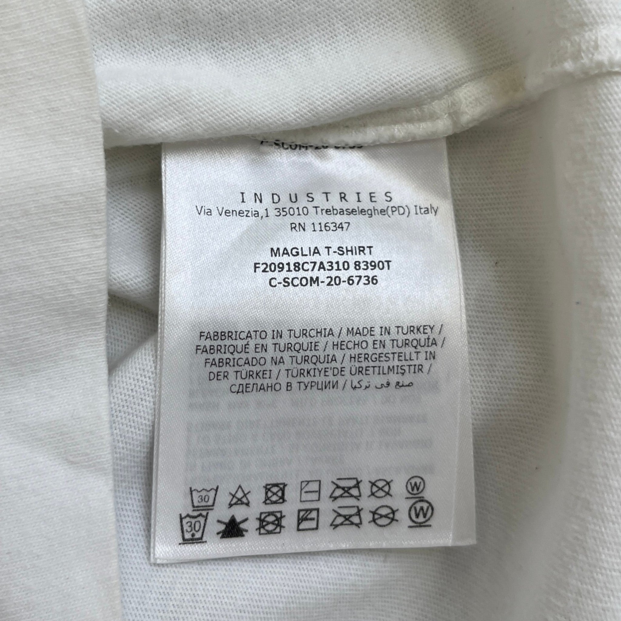 Men's Maglia T-Shirt White Size S