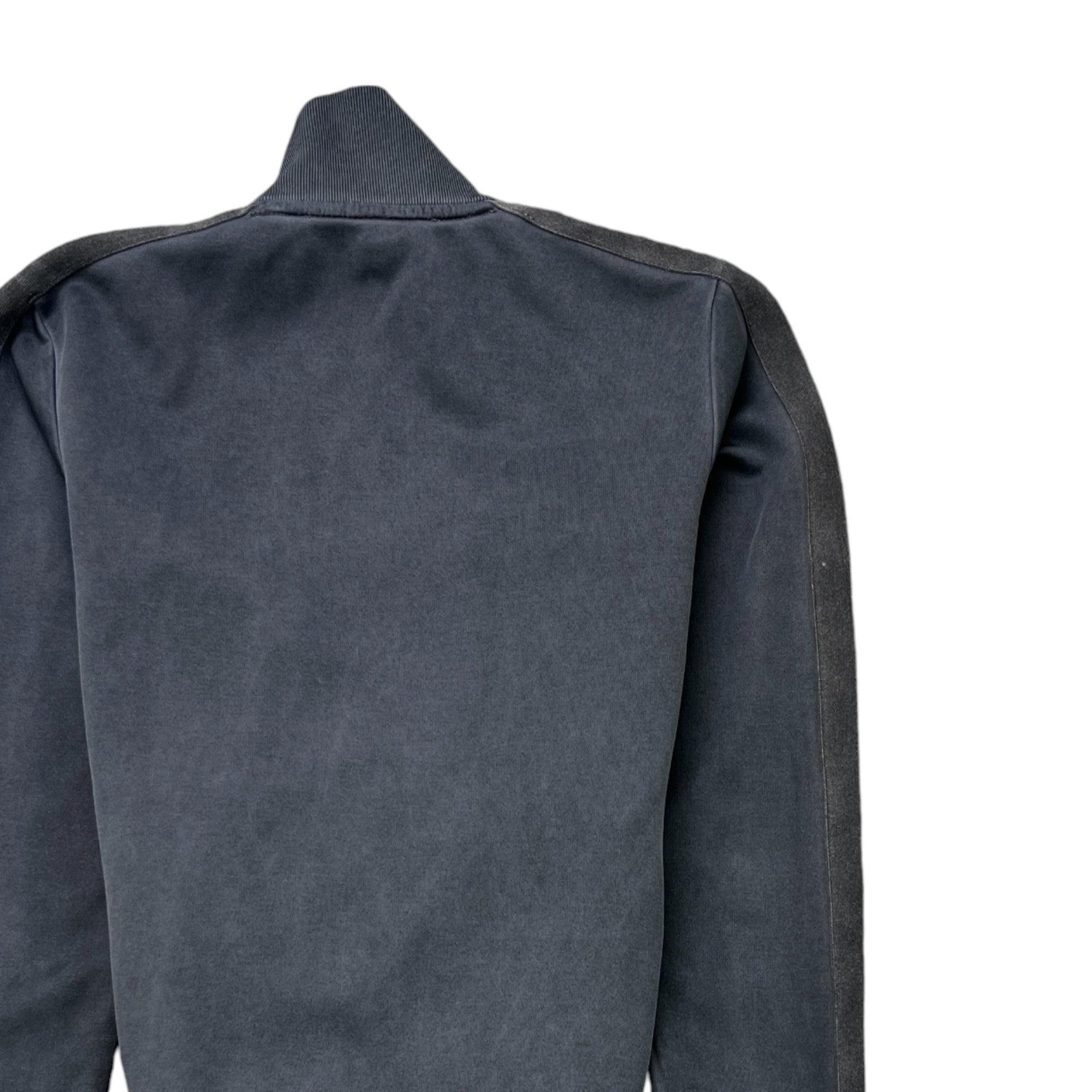 Men's Printed Logo Track Jacket Grey Size XXS