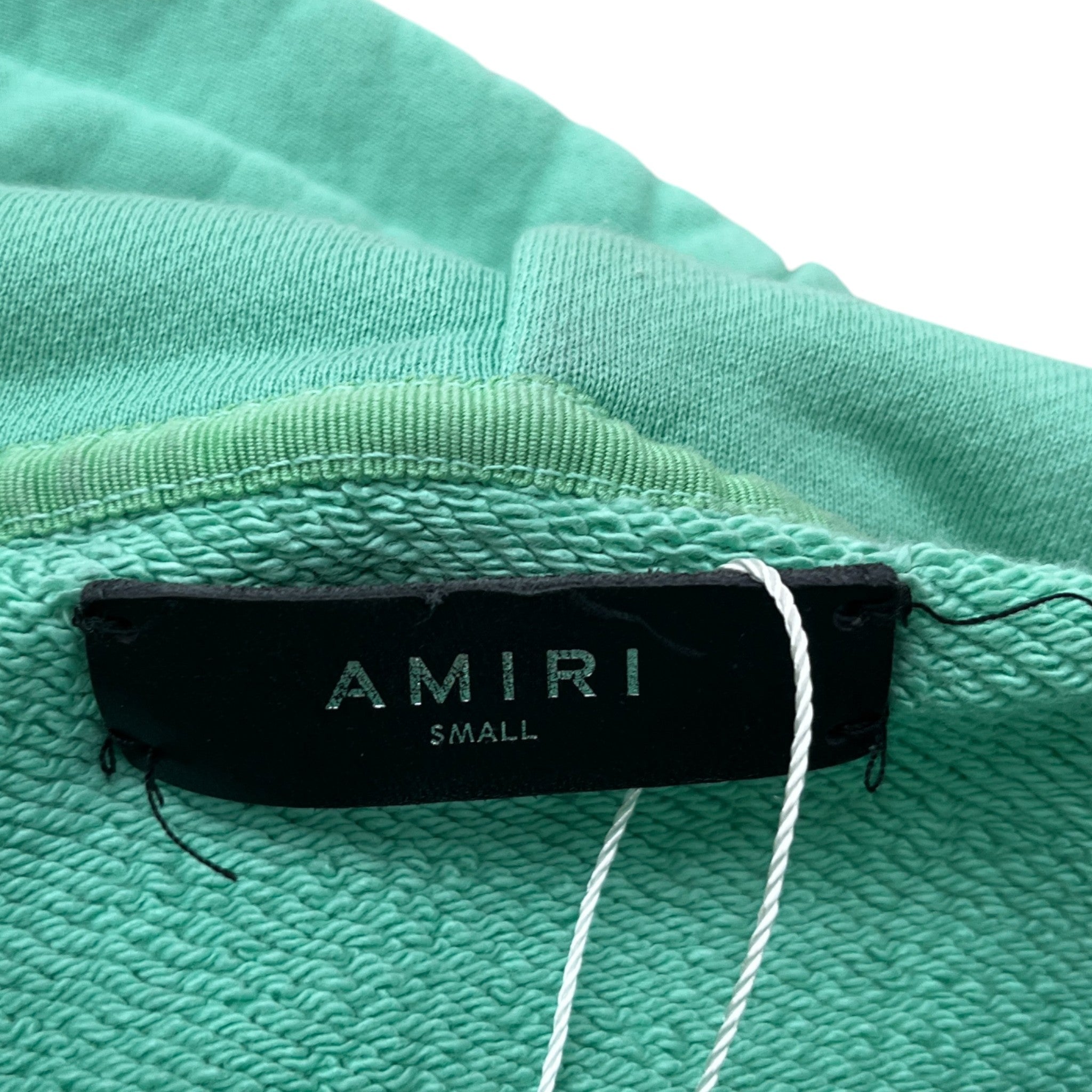 Men's Logo Print Hoodie Green Size S