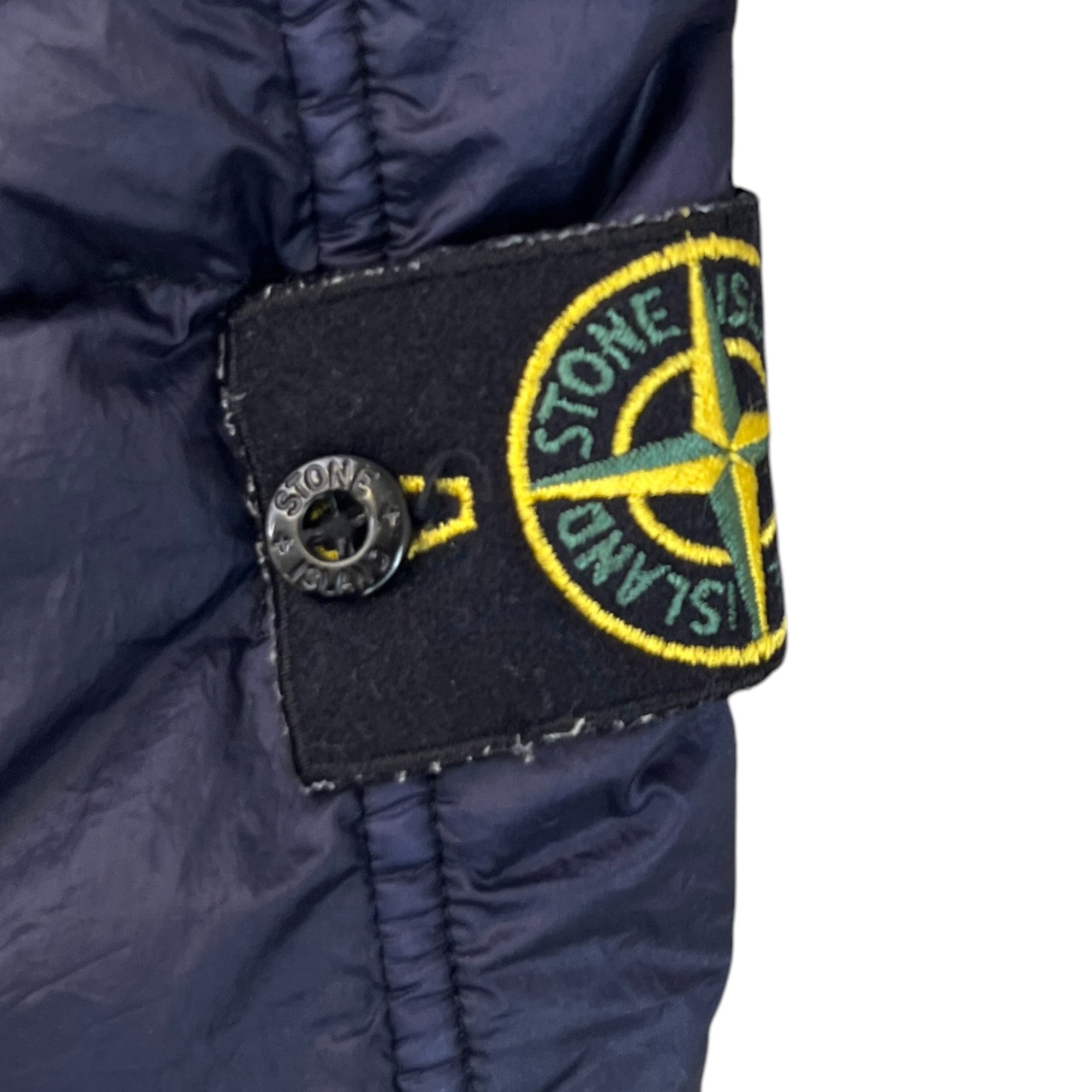 Men's Applique Logo Gilet Navy Size XL