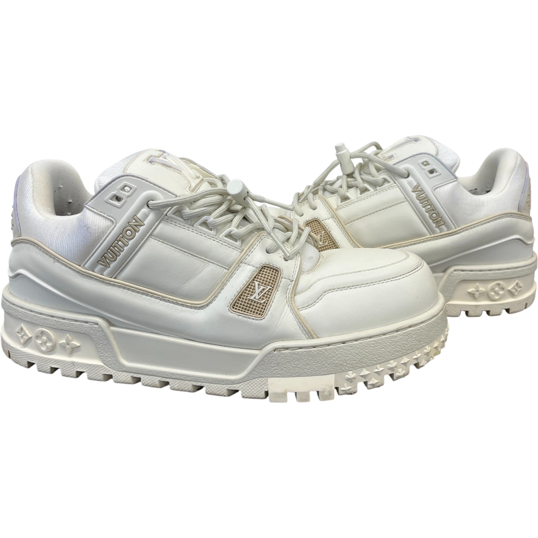 Men's Lv Maxi Low Trainers White Size EU 42 / UK 8