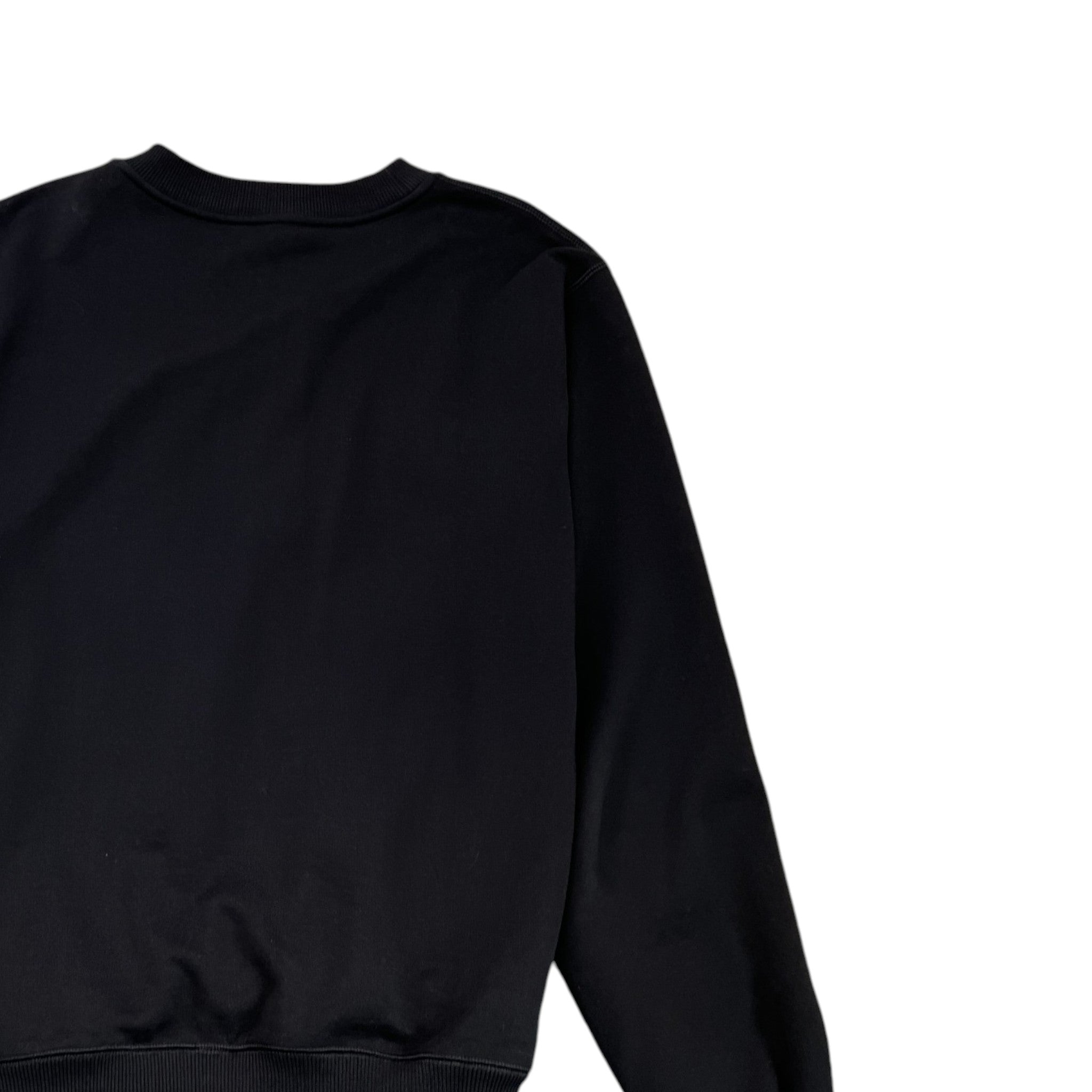 Men's Plaque Logo Sweatshirt Black Size IT 50 / UK L