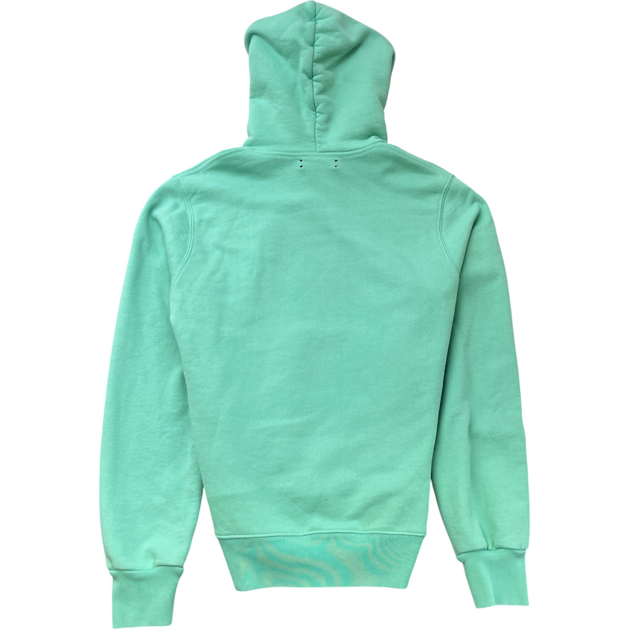 Men's Logo Print Hoodie Green Size S