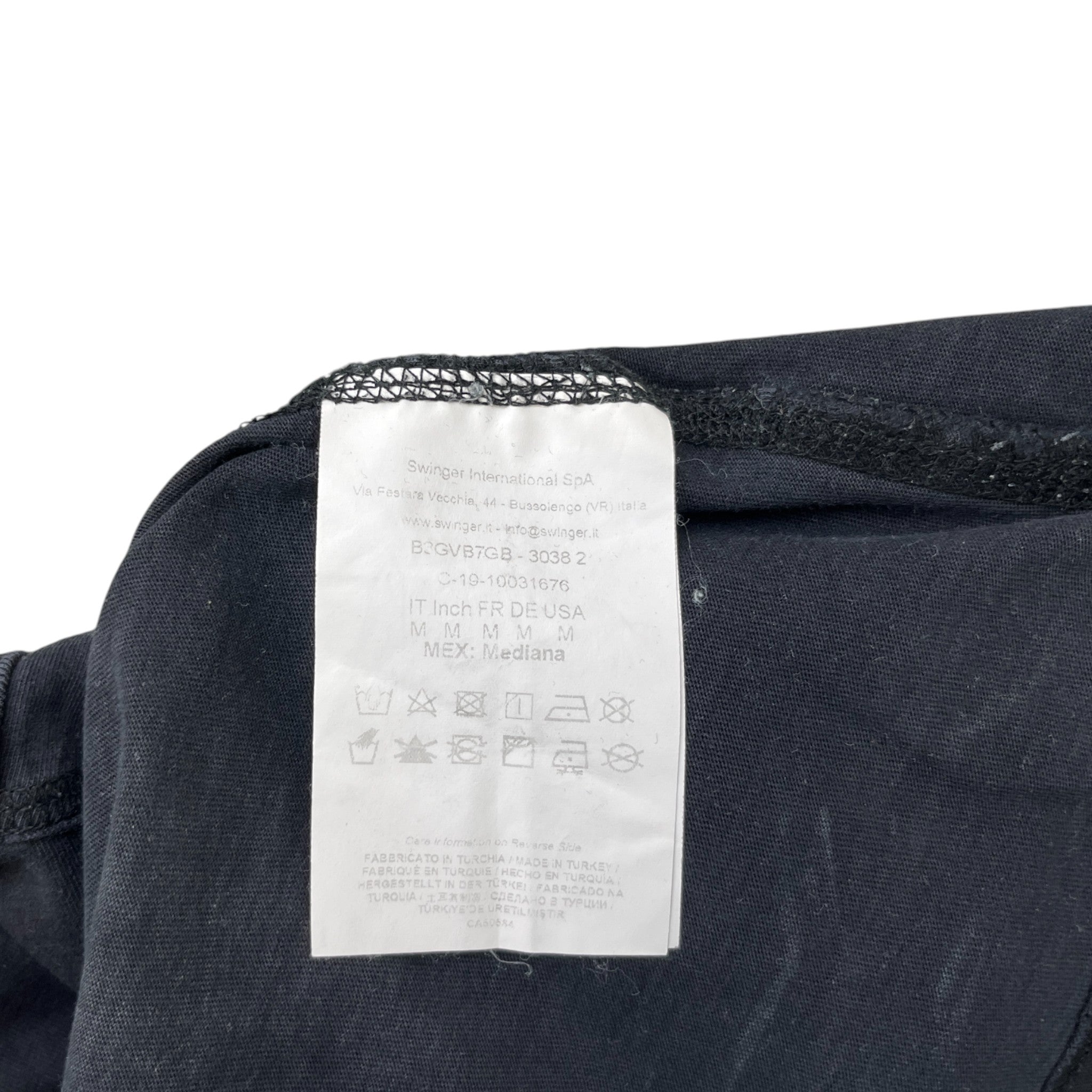 Men's Rainbow Logo T-Shirt Black Size M