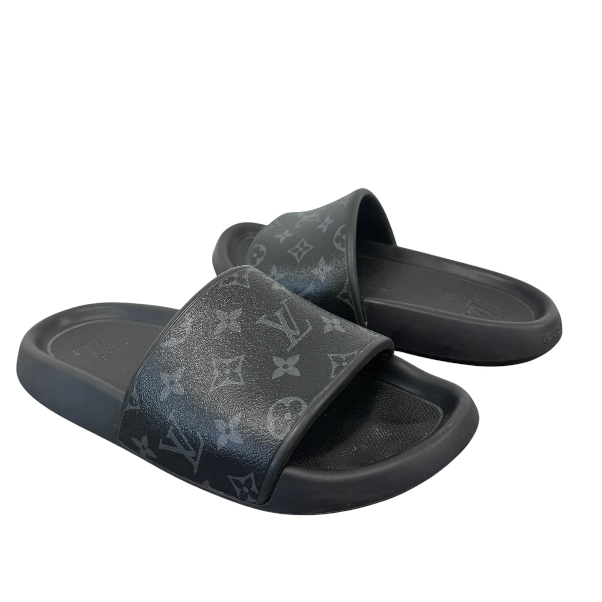 Men's Monogram Eclipse Slides Black Size EU 41 / UK 7