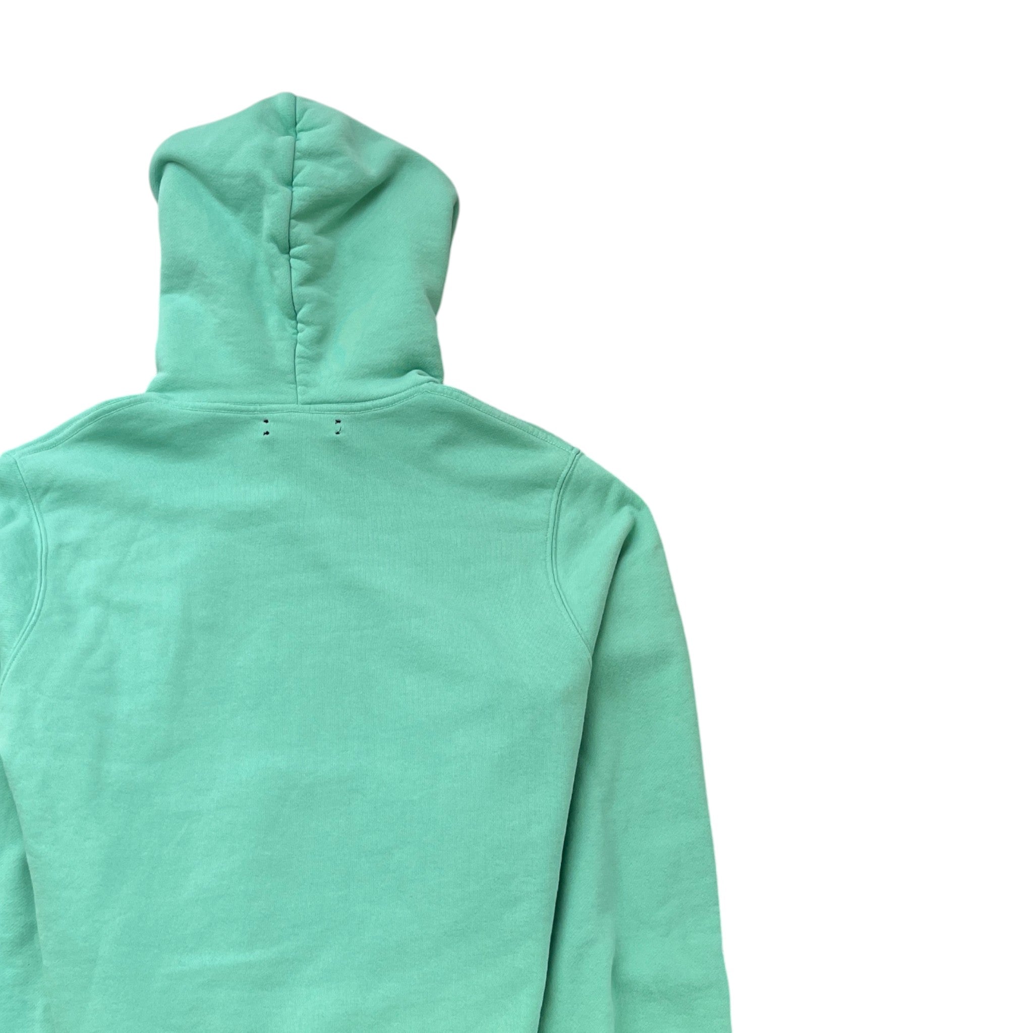 Men's Logo Print Hoodie Green Size S